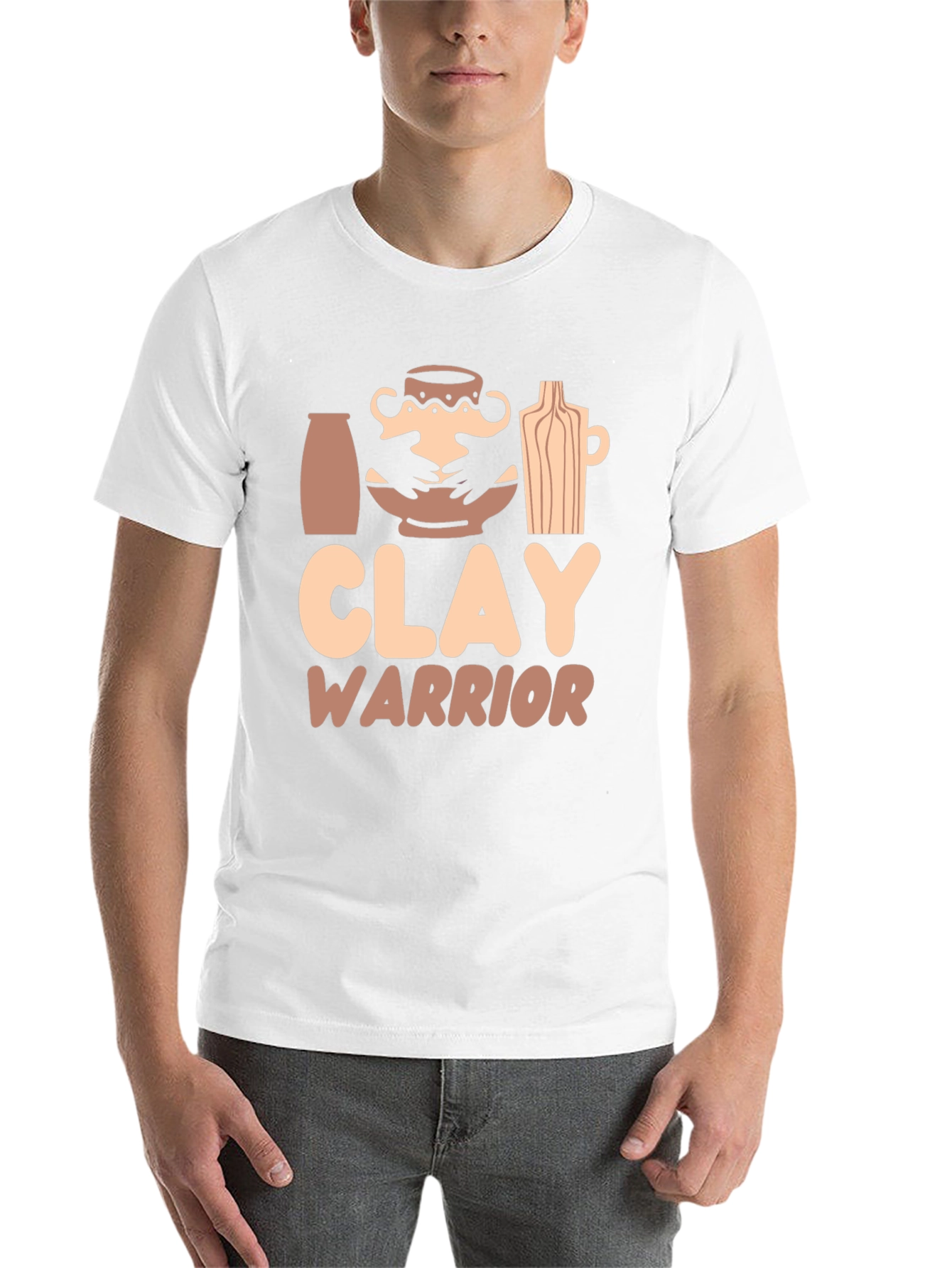 Black Clay Warrior Graphic T-Shirt - Pottery Lover Gift view 14