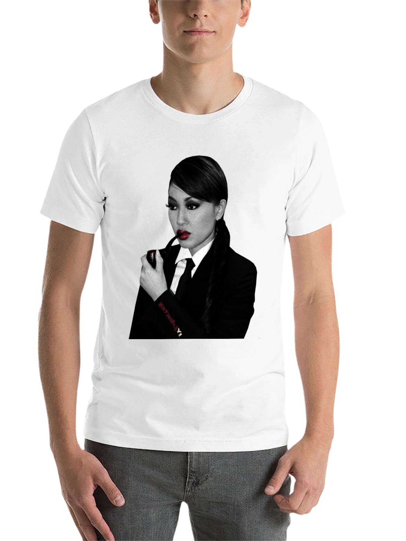 Black Natasha Yi Smoking Pipe Graphic Tee view 14