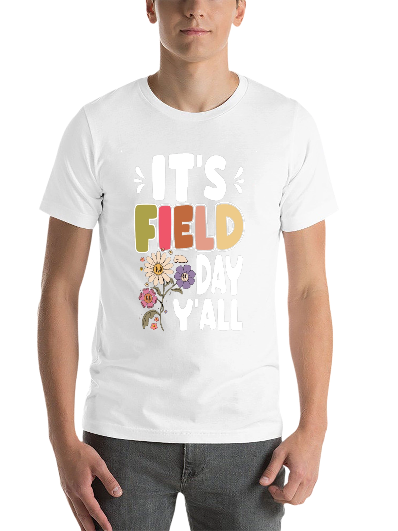 Black It's Field Day Y'all T-Shirt view 14