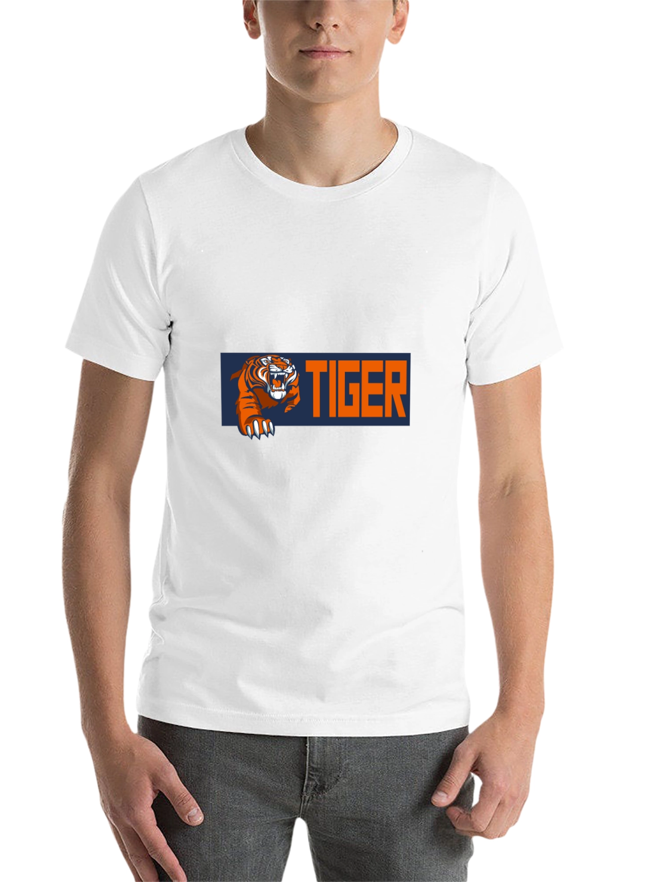 Black Cool Tiger Graphic T-Shirt - Bold Design view 14