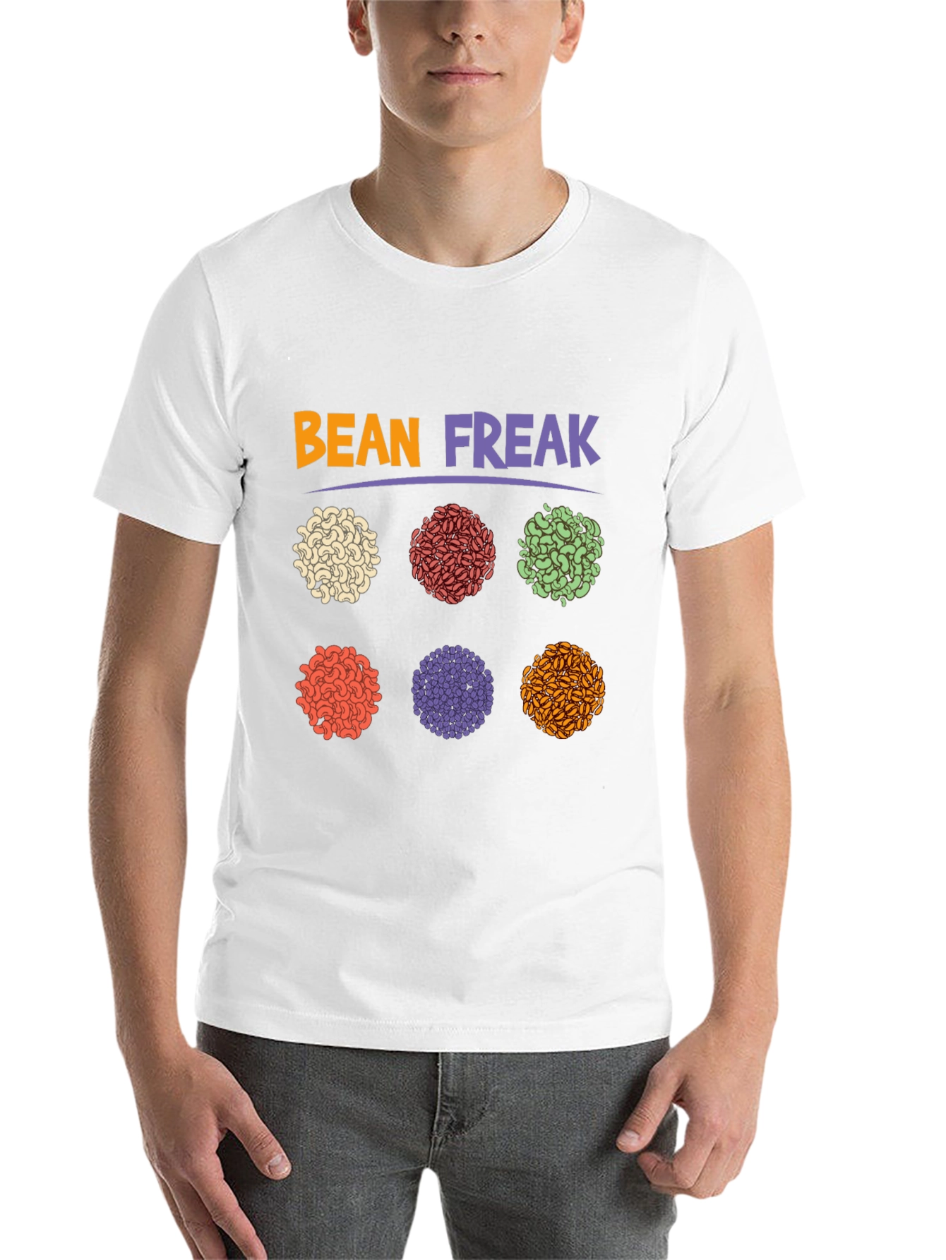 Black Bean Freak Graphic T-Shirt - Casual Wear view 14