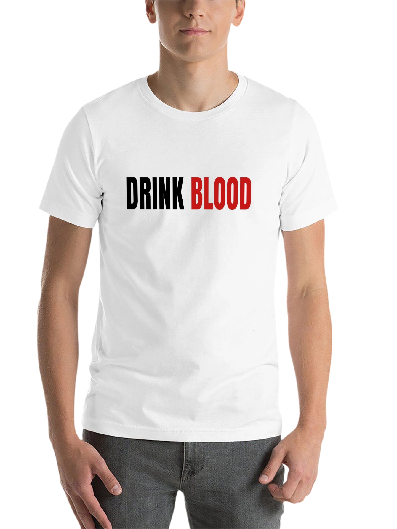 Black Drink Blood Graphic Tee - Edgy Vampire Style view 14