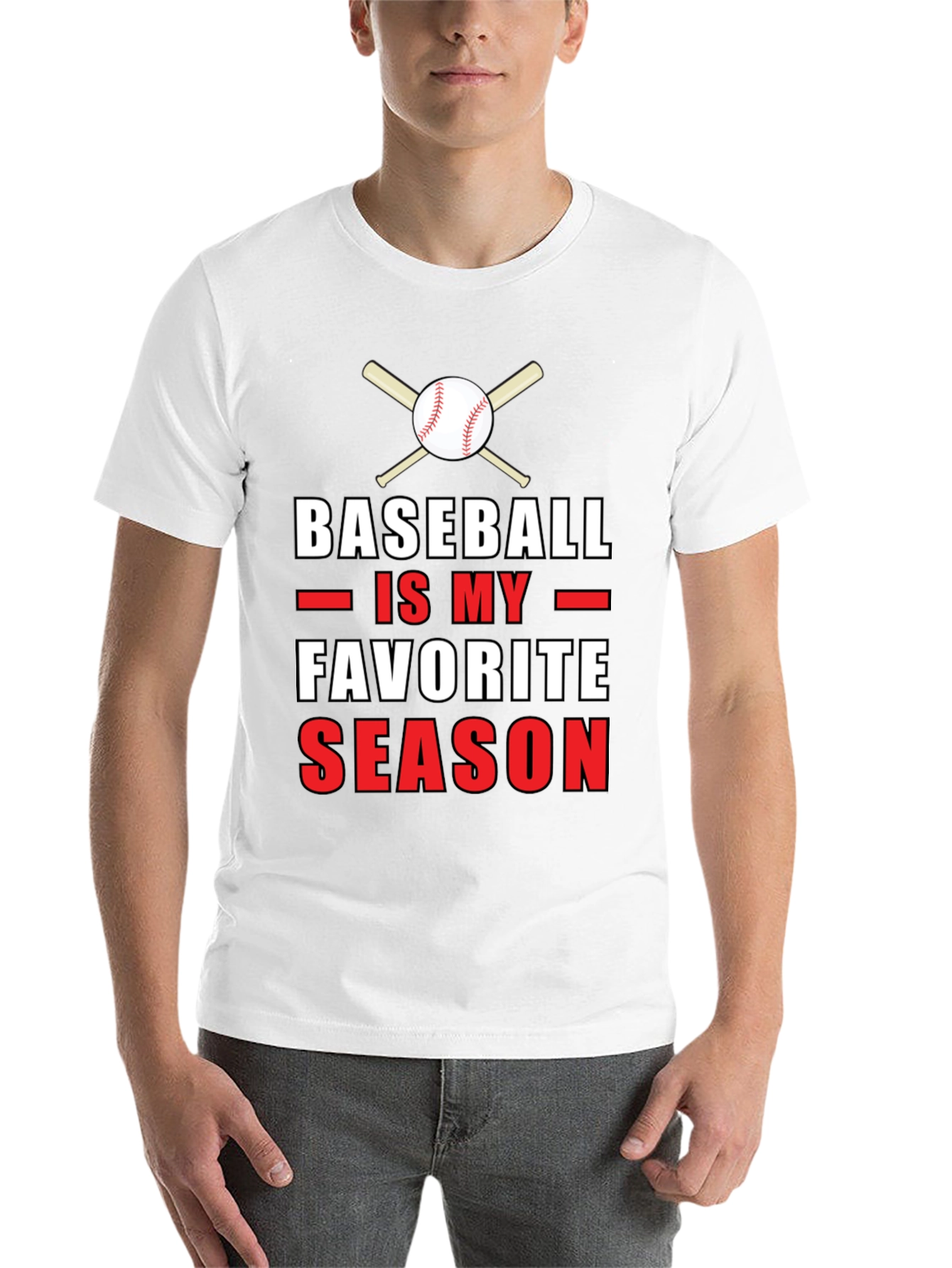 Black Baseball is My Favorite Season Graphic T-Shirt view 14