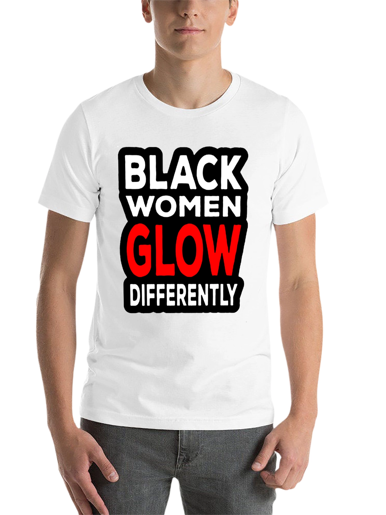 Black Black Women Glow Differently T-Shirt view 14