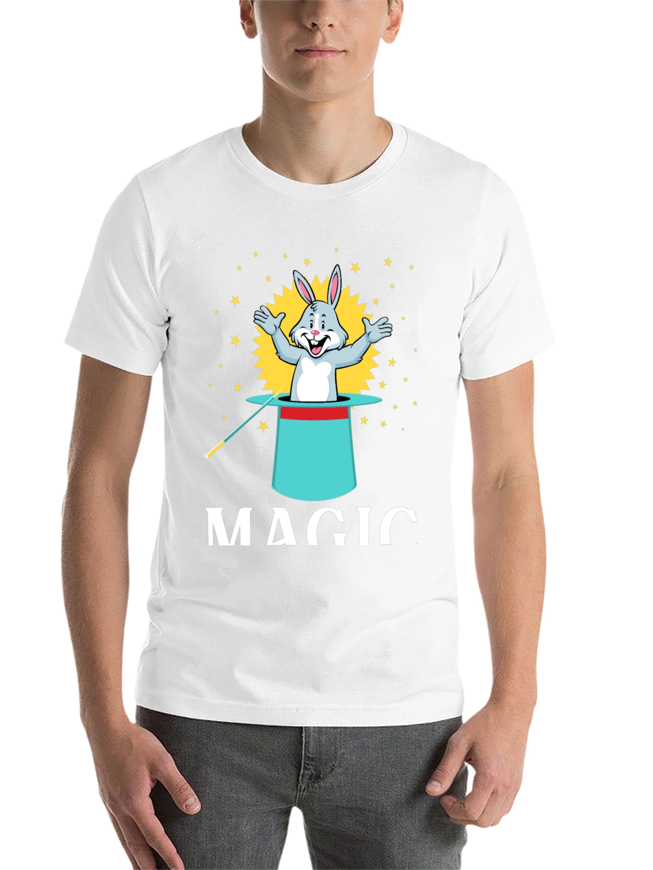 Black Magic Rabbit Tee - Illusionist Style view 14