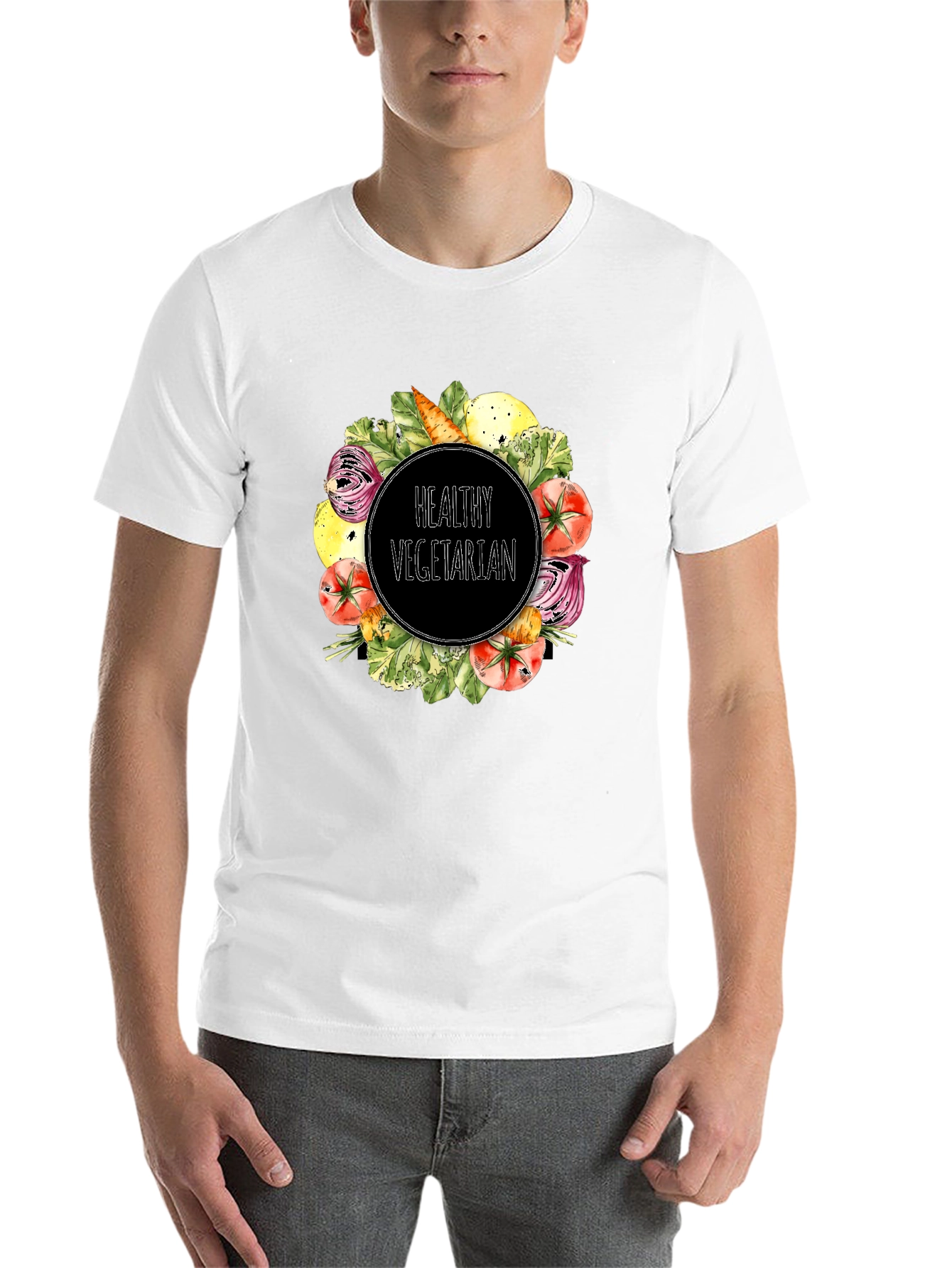 Healthy Vegetarian Graphic T-Shirt - 14