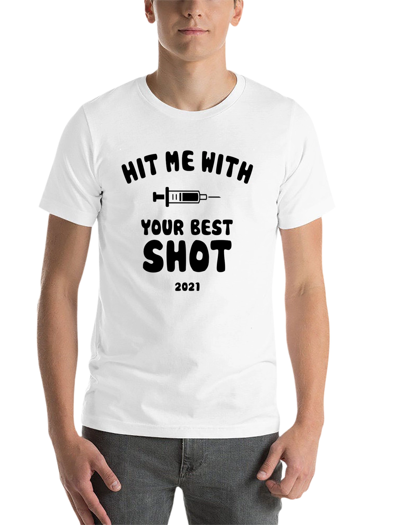 Black Hit Me With Your Best Shot 2021 Graphic Tee view 14