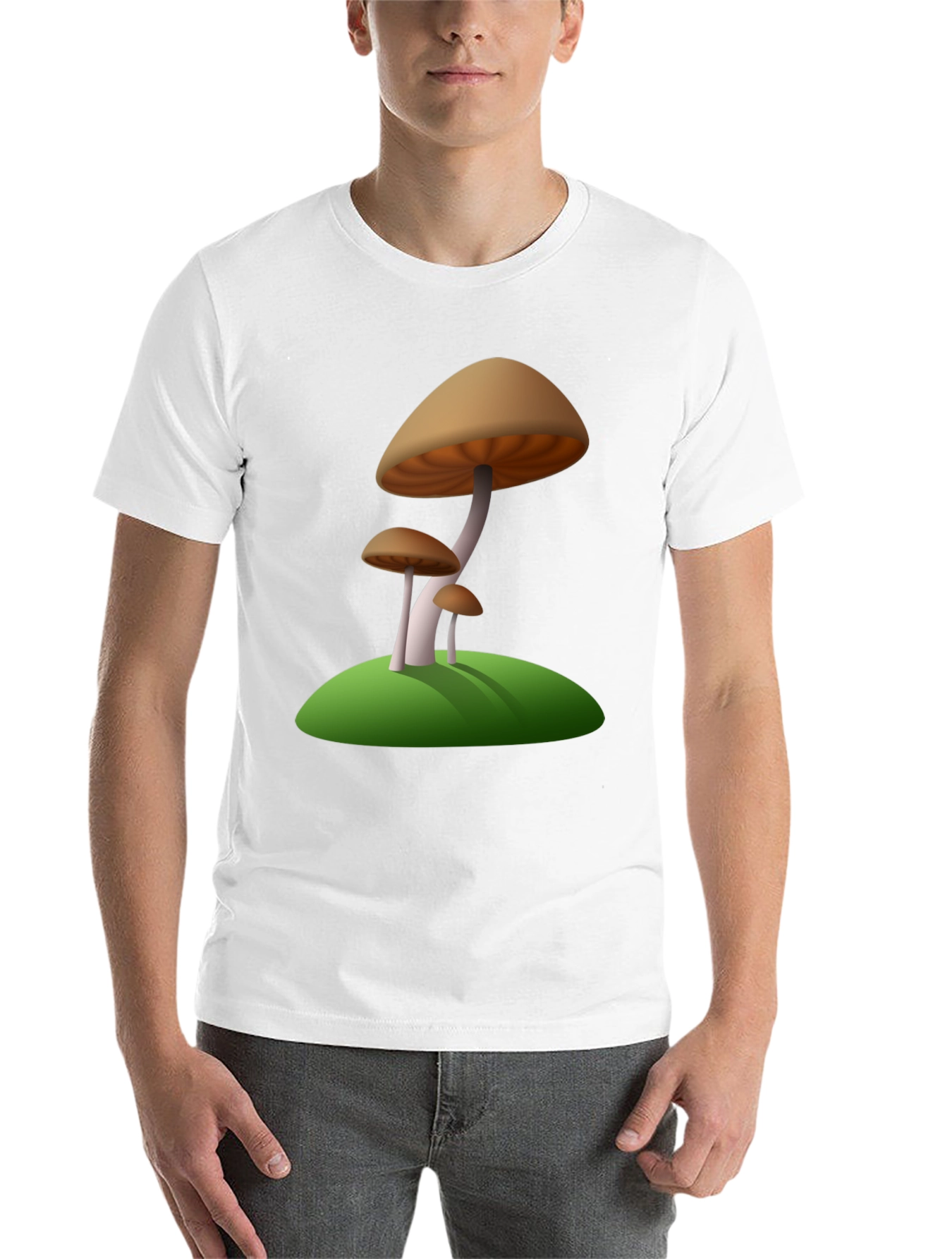 Black Mushroom Graphic Tee - Nature Inspired Design view 14