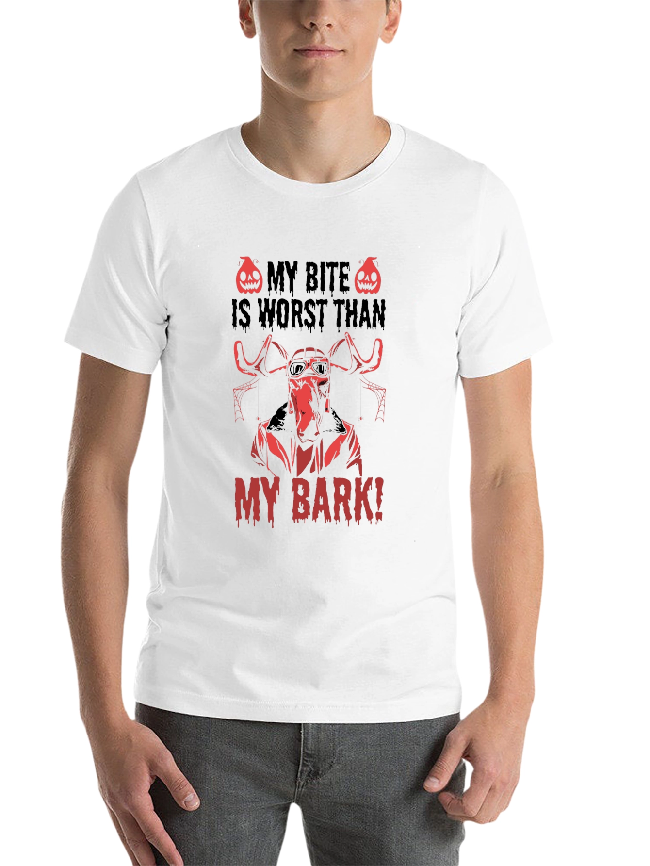 Black My Bite Is Worst Than My Bark T-Shirt view 14