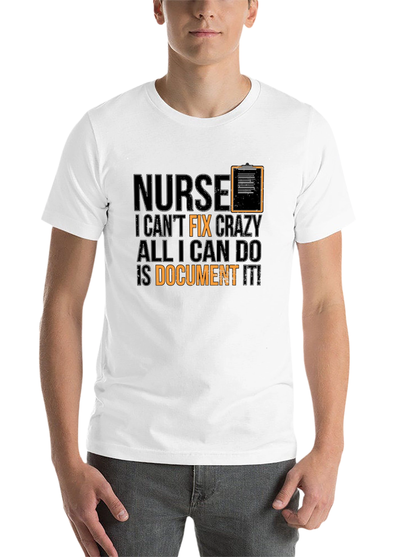 Black Nurse Crazy Funny Black T-Shirt view 14