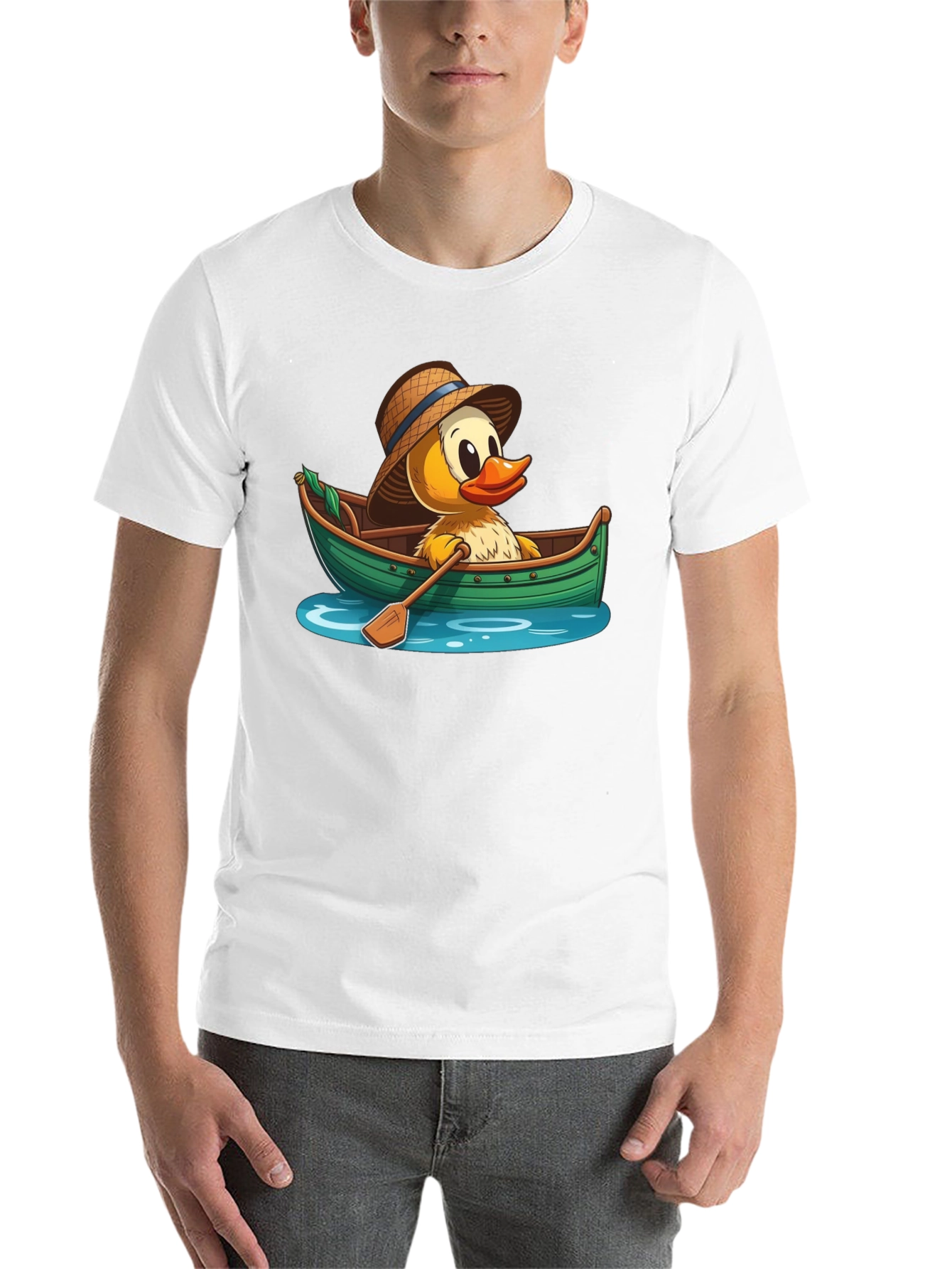 Black Duck in Boat Graphic T-Shirt view 14