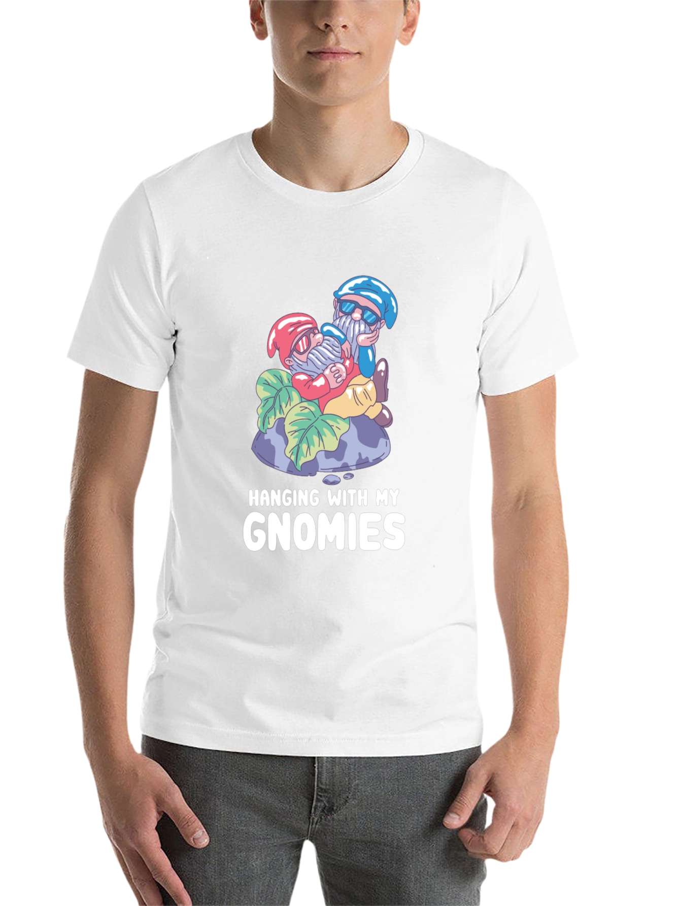 Black Hanging With My Gnomies Graphic T-Shirt view 14