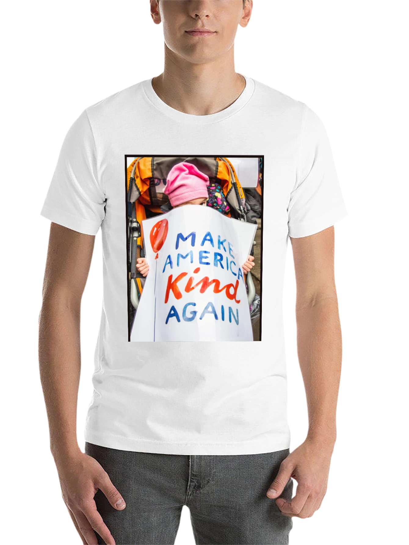 Black Make America Kind Again Graphic T-Shirt view 14