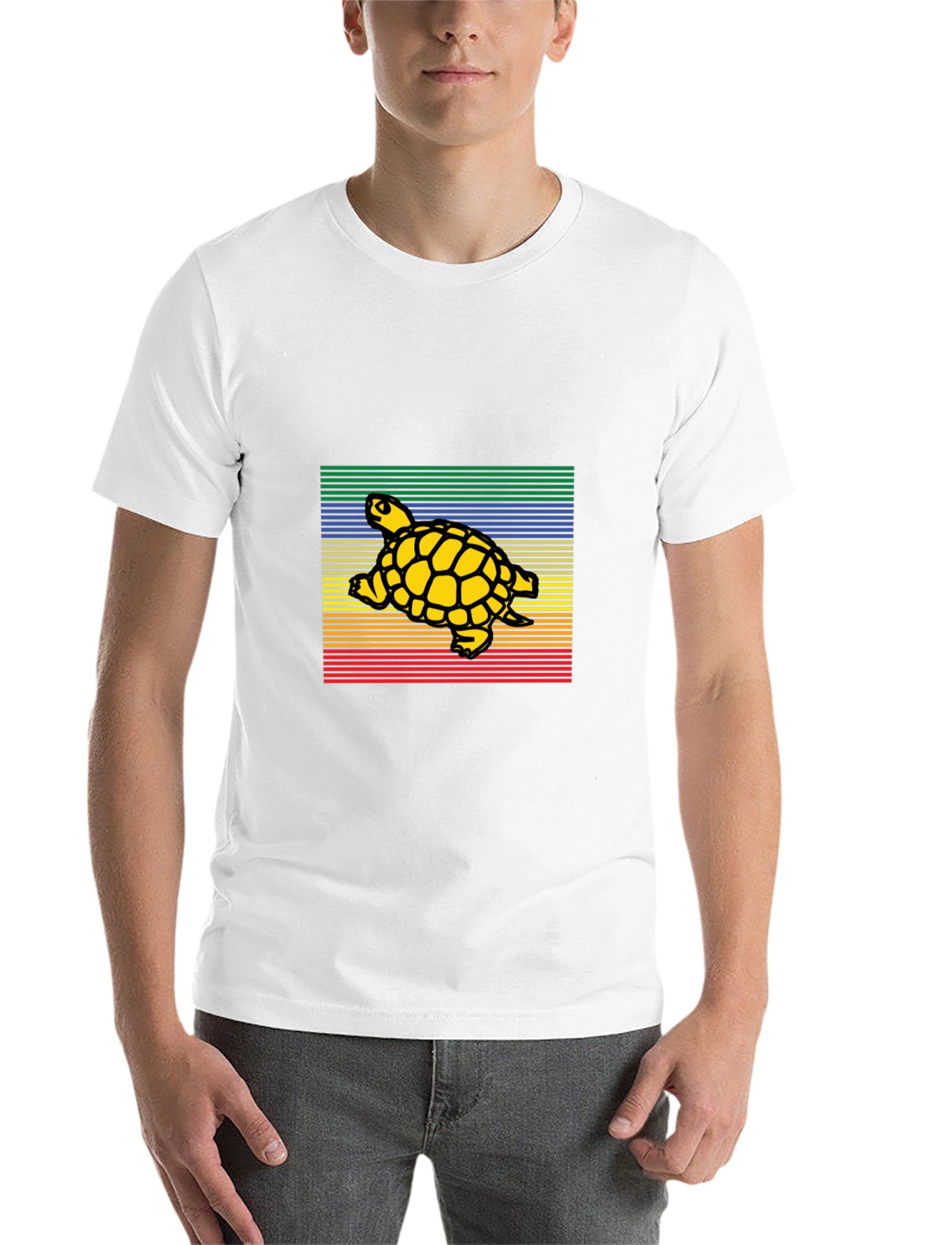 Black Retro Turtle Graphic T-Shirt view 14