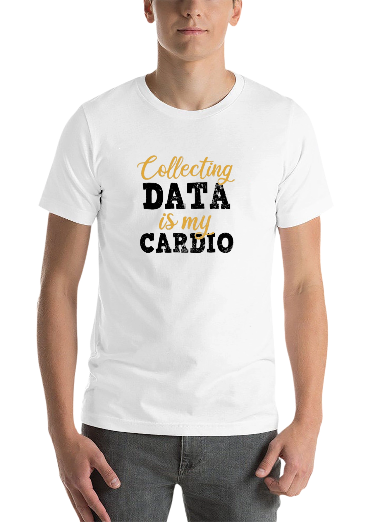 Black Data Collector Cardio T-Shirt - Funny Gift view 14
