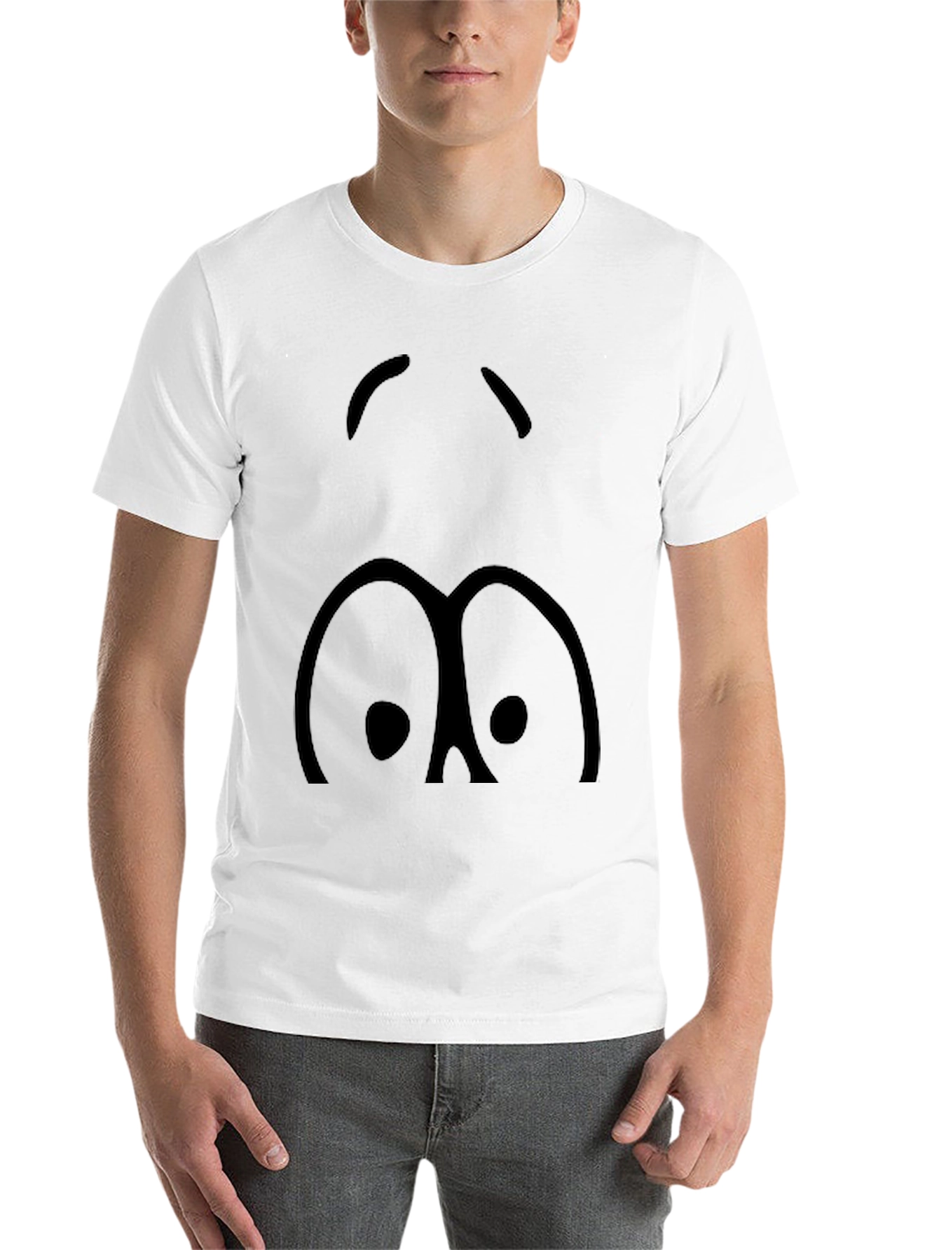 Black Googly Eyes Graphic T-Shirt - Black view 14
