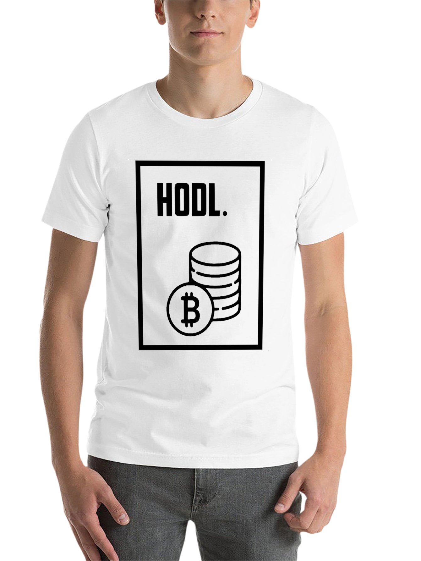 Black HODL Bitcoin Crypto T-Shirt - Black view 14