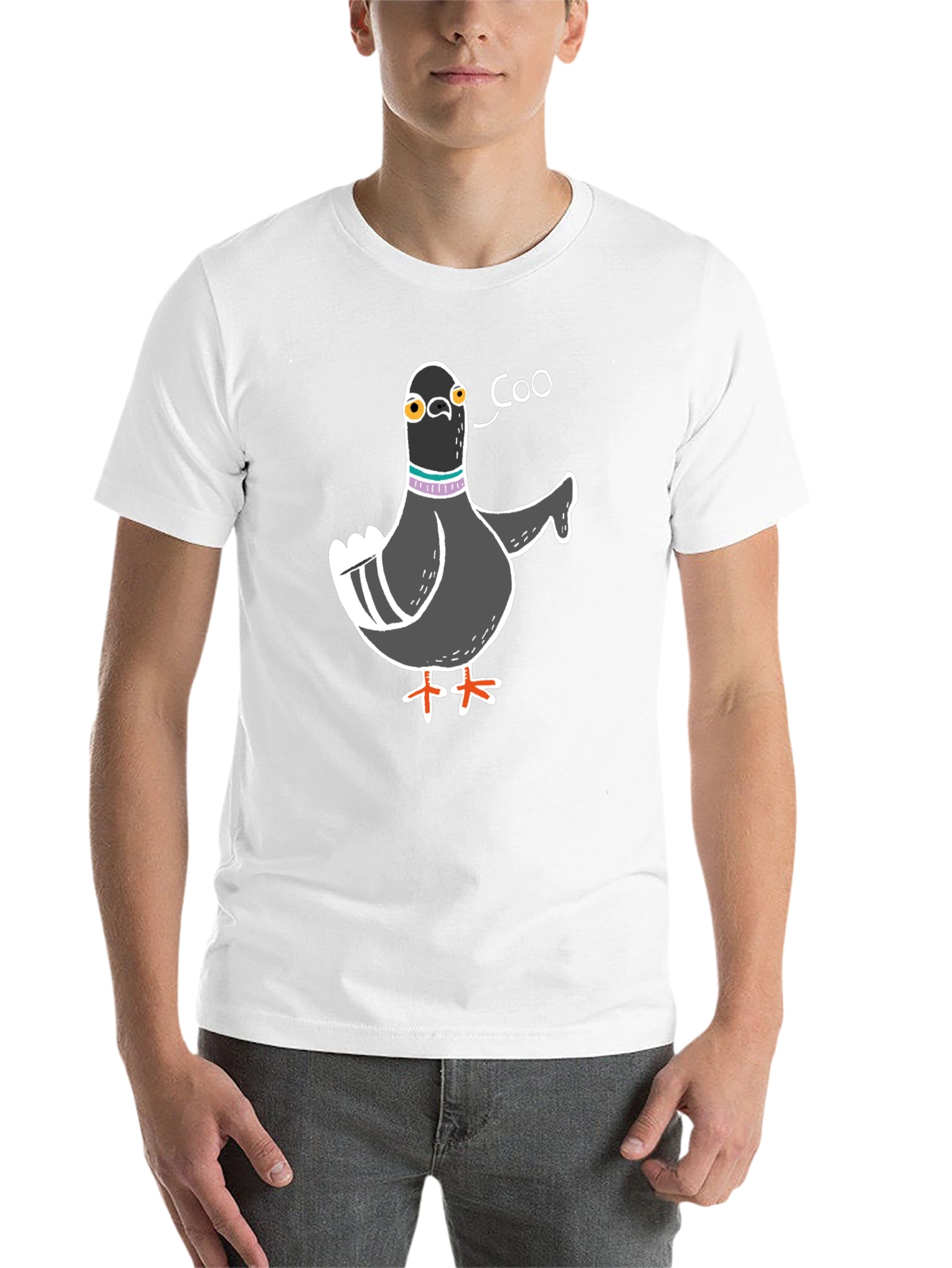 Black Funny Pigeon Coo T-Shirt - Unique Bird Lover Gift view 14