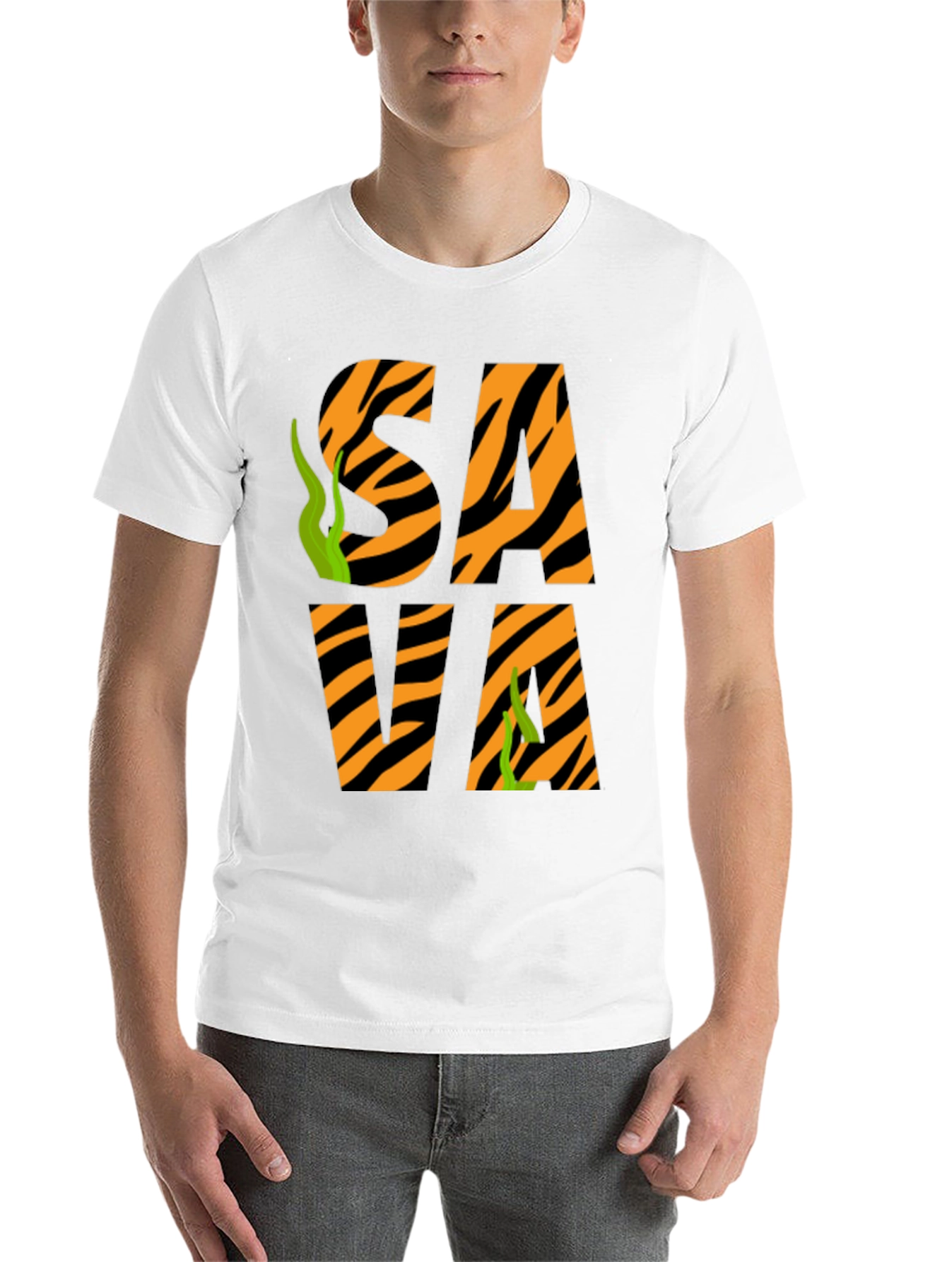 Black Sava Tiger Stripe T-Shirt view 14