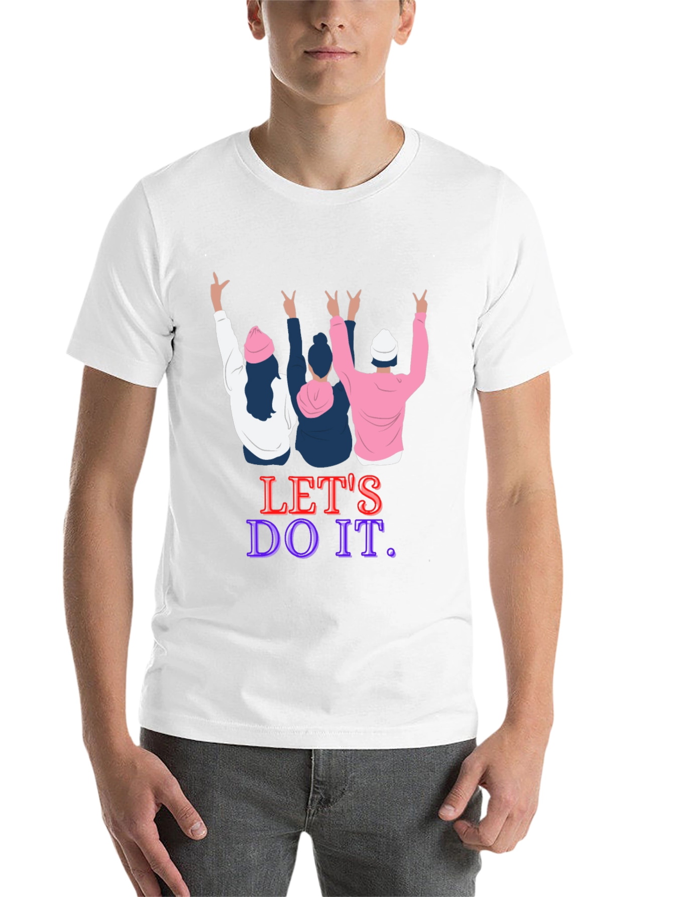 Black Let's Do It Graphic Tee view 14