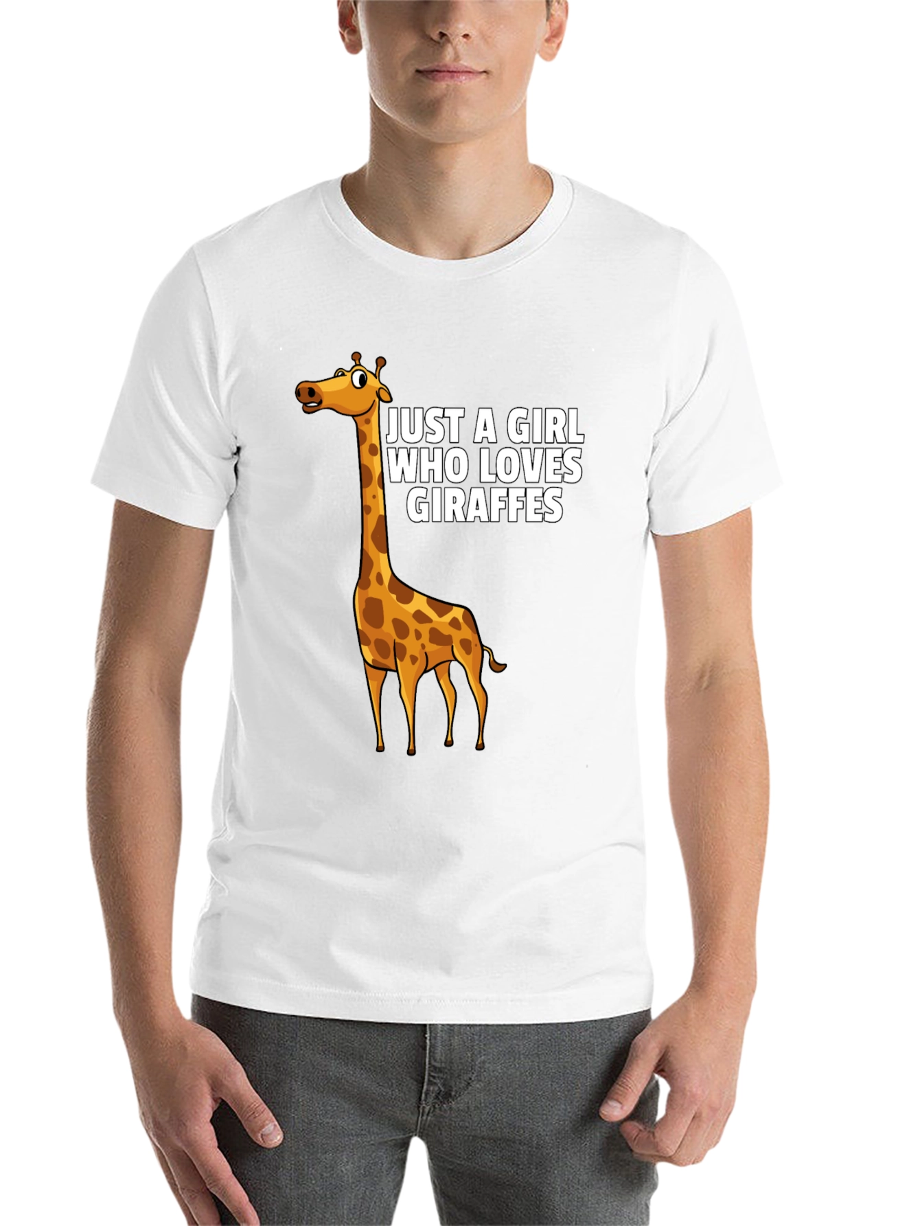 Black Giraffe Lover Unisex T-Shirt  view 14