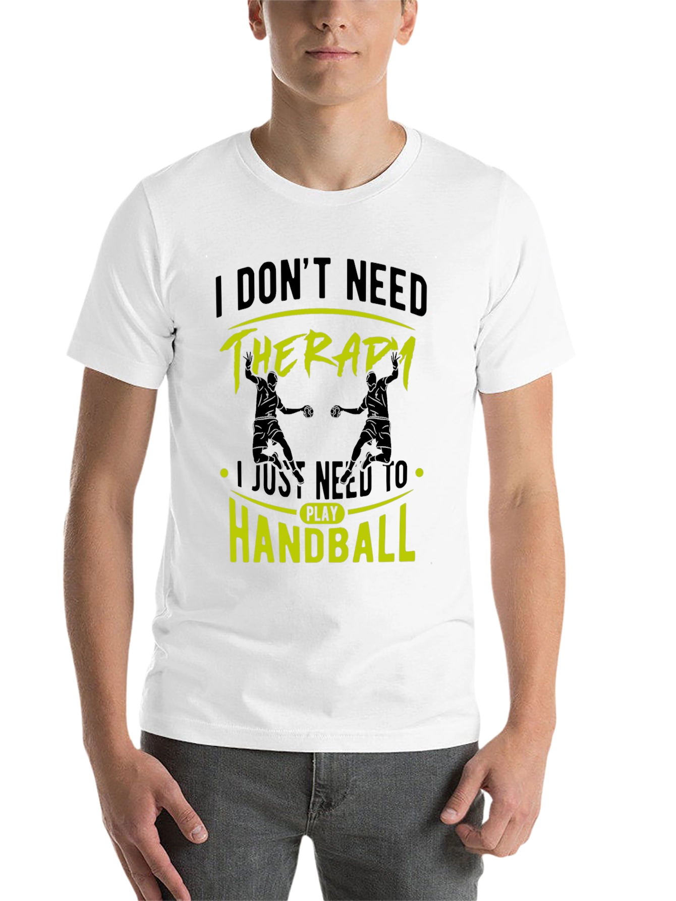 Black Handball Therapy Black T-Shirt view 14