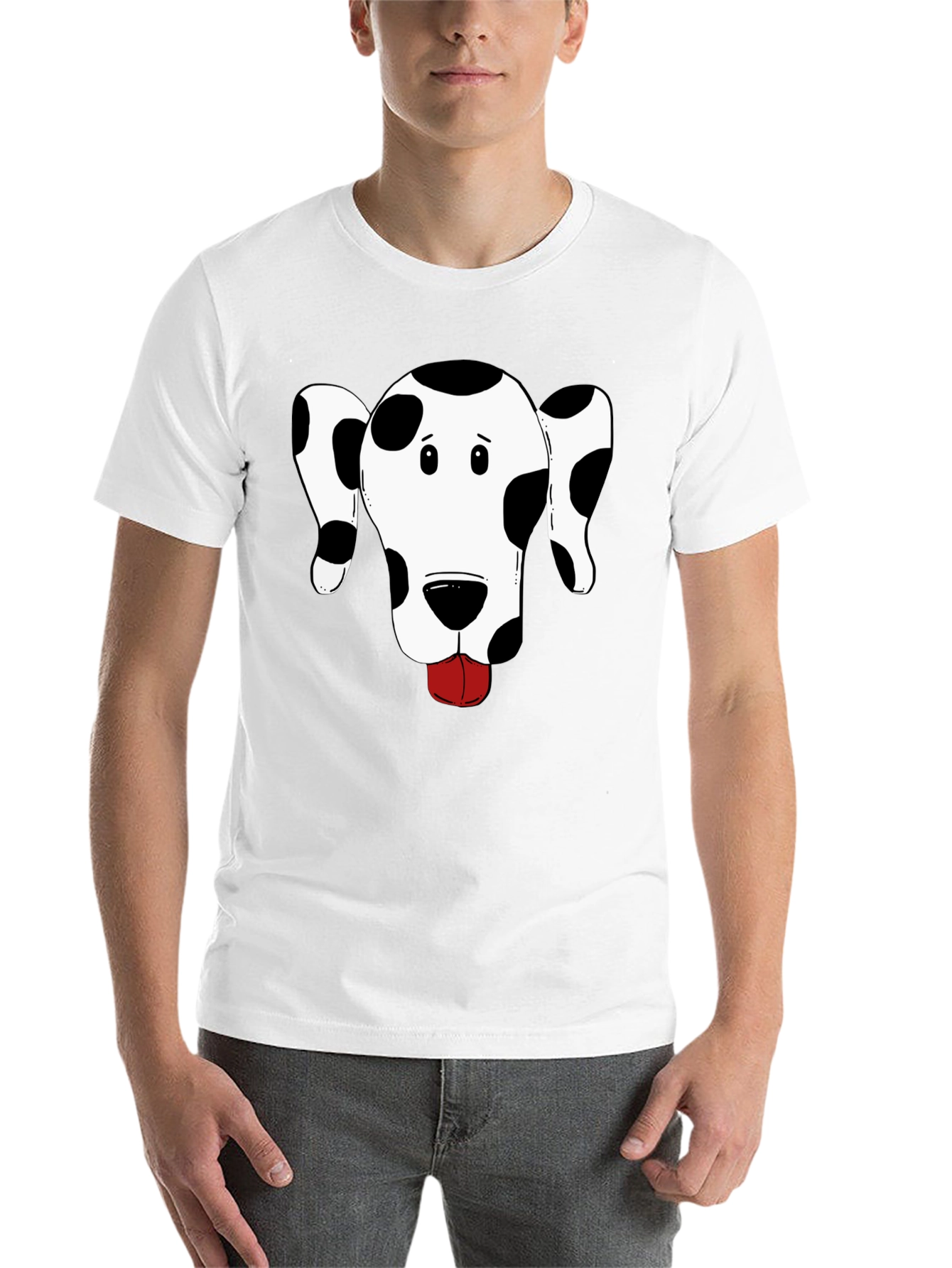 Black Dog Face Graphic T-Shirt - Men's Black Tee view 14