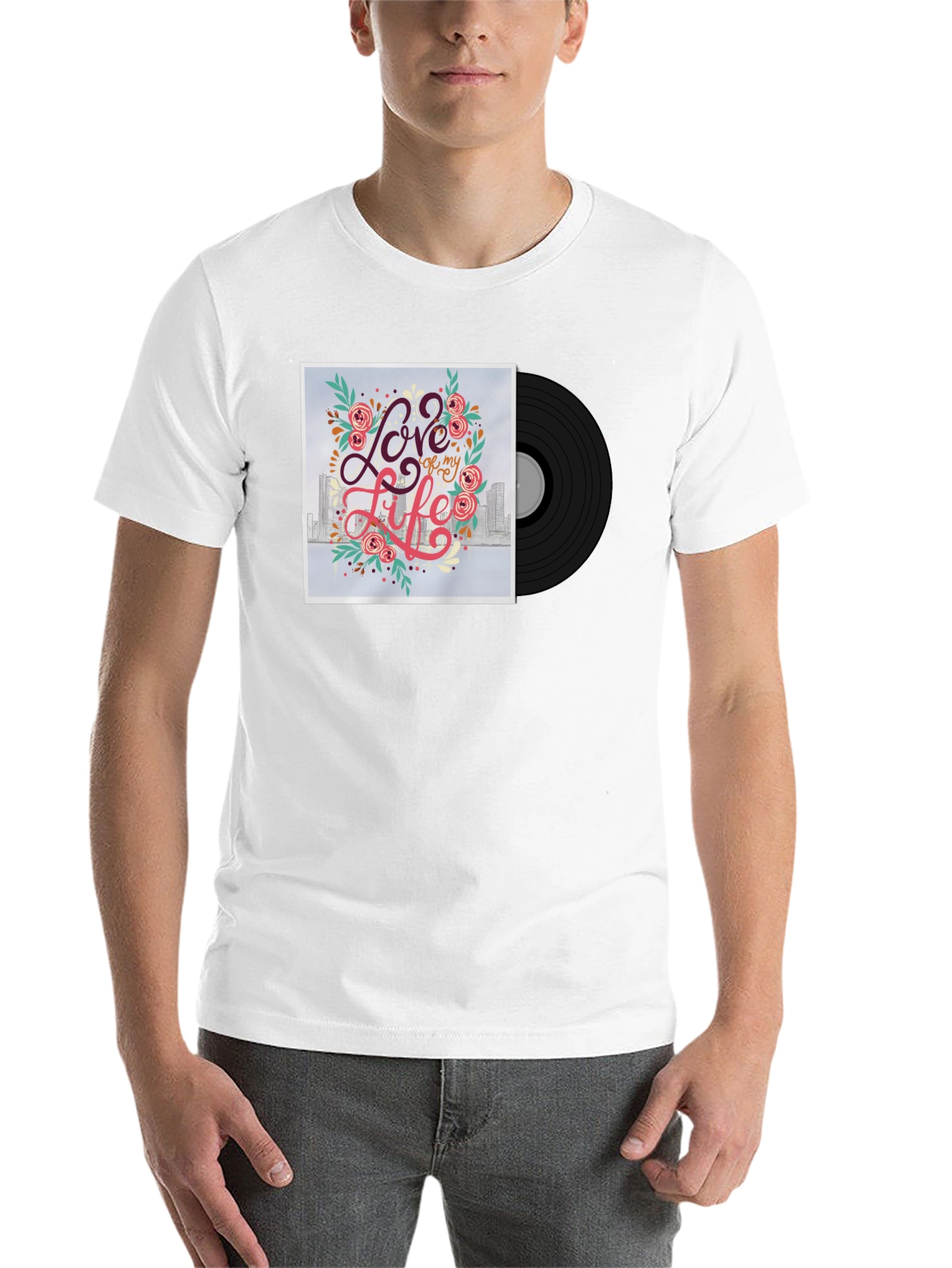 Black Love of My Life Graphic Tee - Black view 14