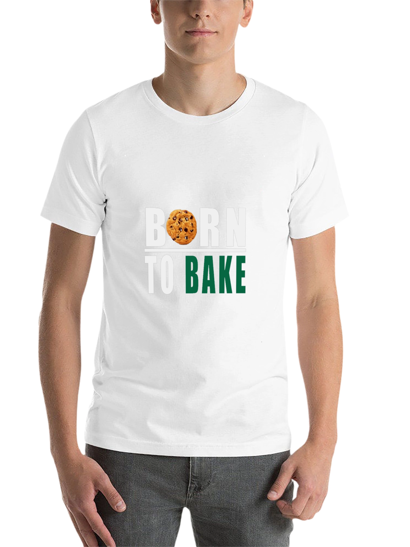 Black Born to Bake T-Shirt - Baking Lover Apparel view 14