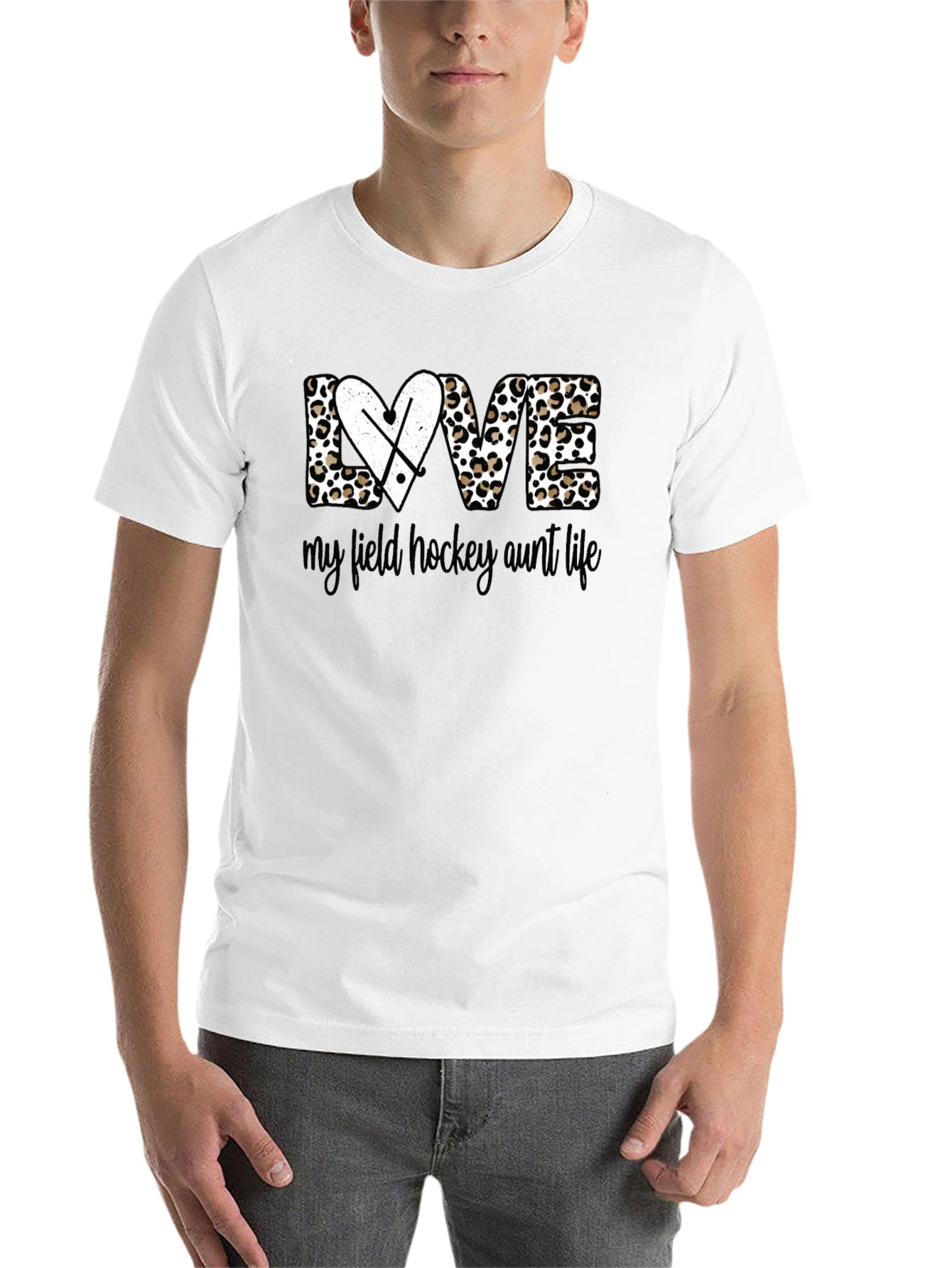 Black Field Hockey Aunt Life Tee view 14