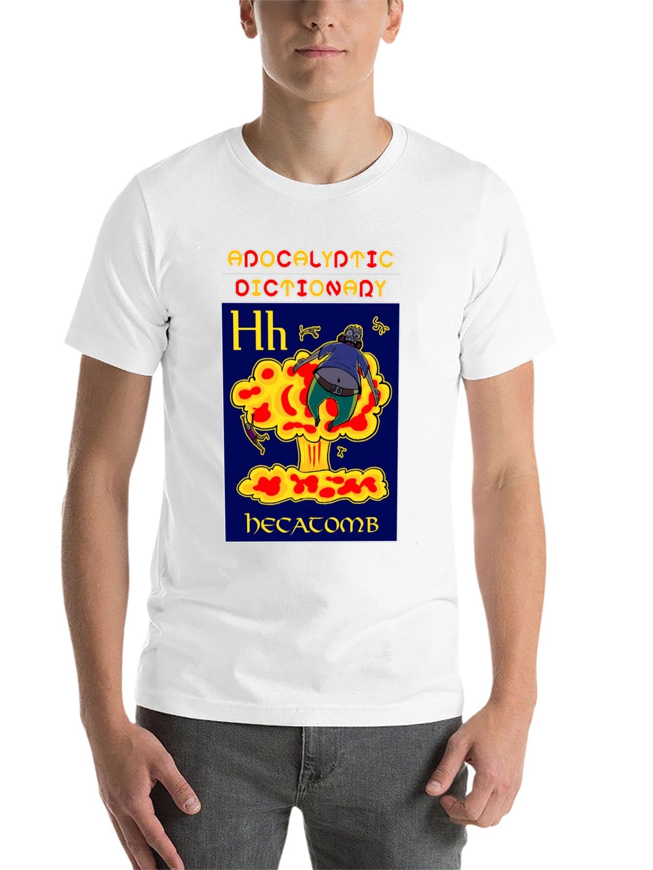 Black Apocalyptic Dictionary Hecatomb T-Shirt view 14