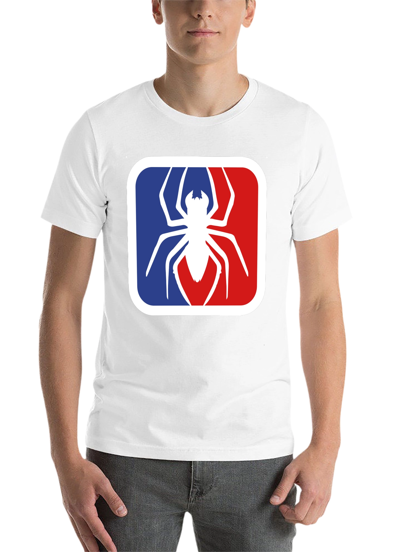 Black Spider Graphic Tee - Black Cotton Blend T-Shirt view 14