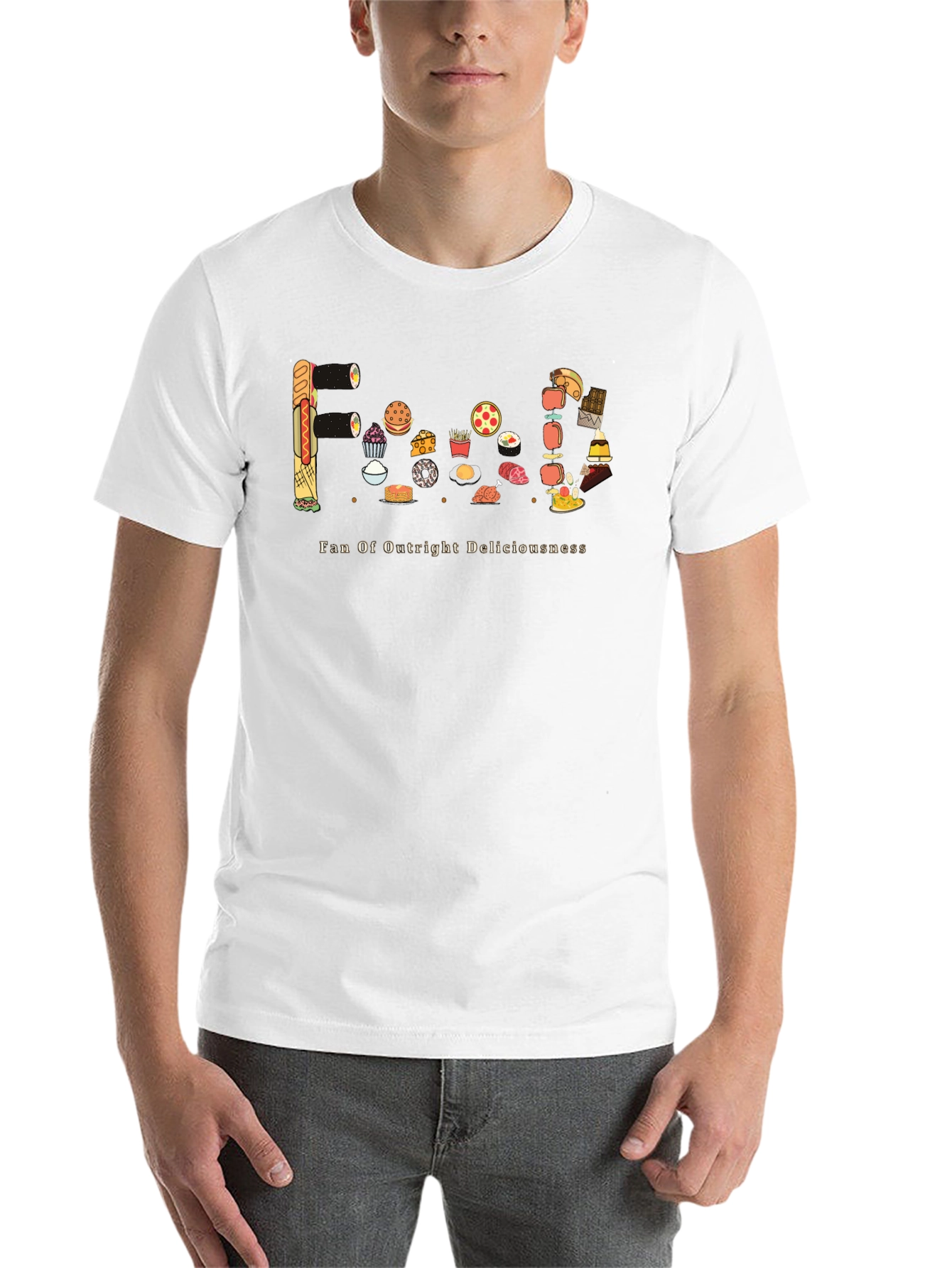 Black Foodie Graphic Tee - Fan of Outright Deliciousness view 14