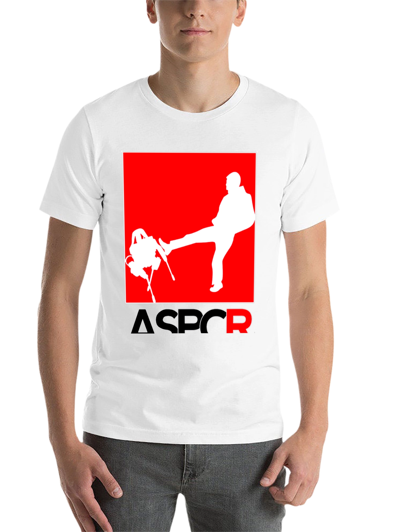 Black ASPCR Graphic Tee - Novelty Humor T-Shirt view 14