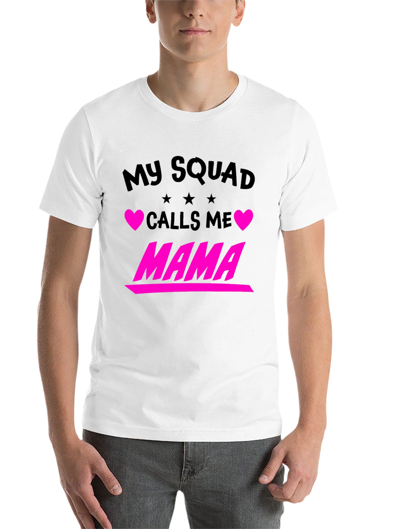 Black My Squad Calls Me Mama Graphic Tee view 14