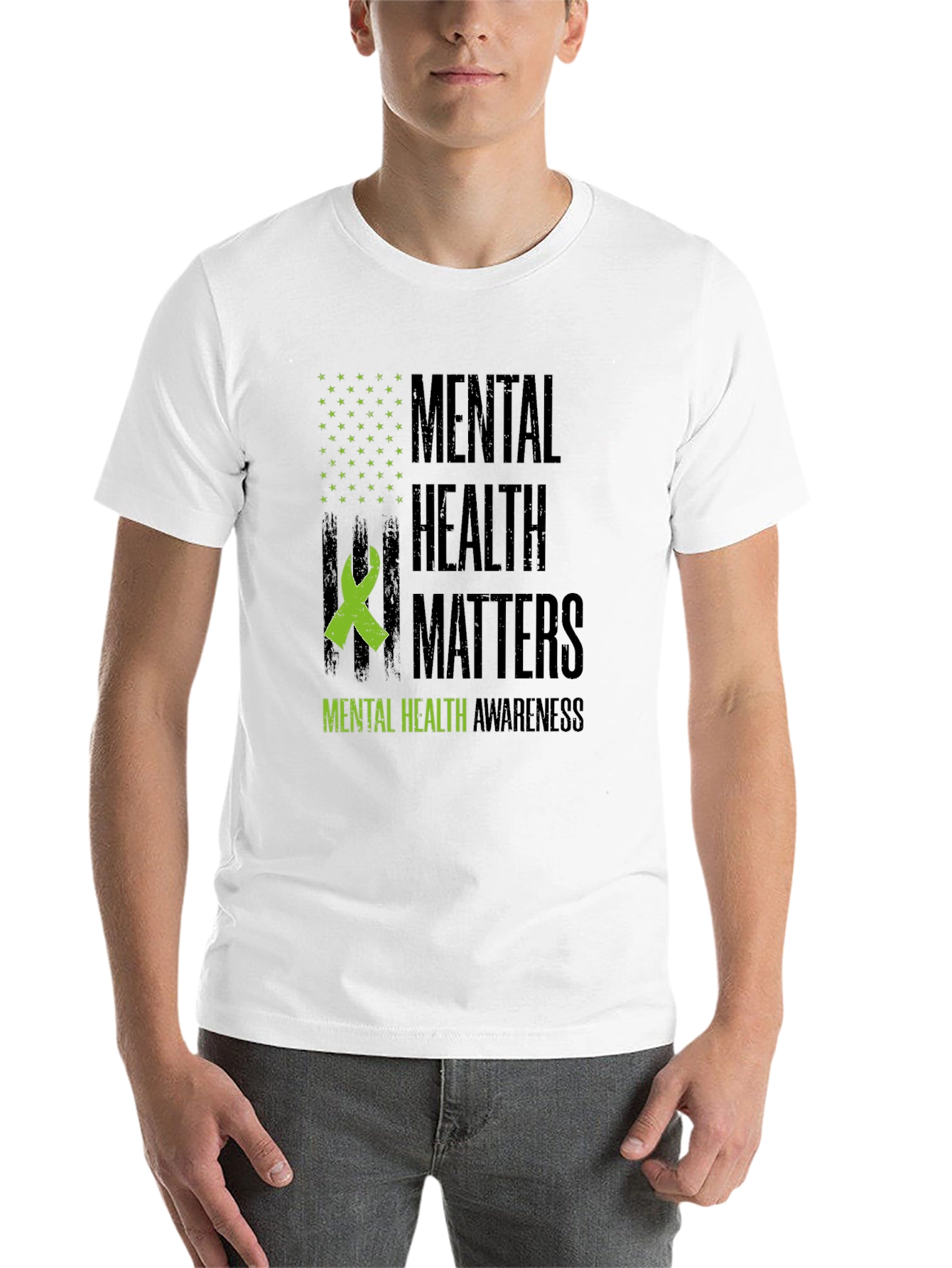 Black Mental Health Awareness T-Shirt view 14