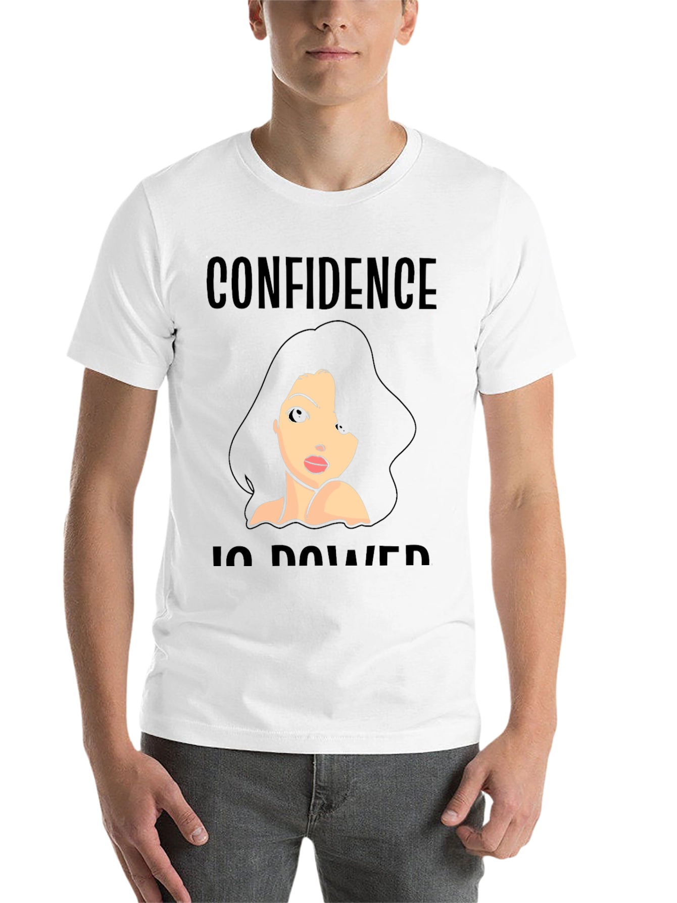 Black Confidence is Power Graphic T-Shirt view 14