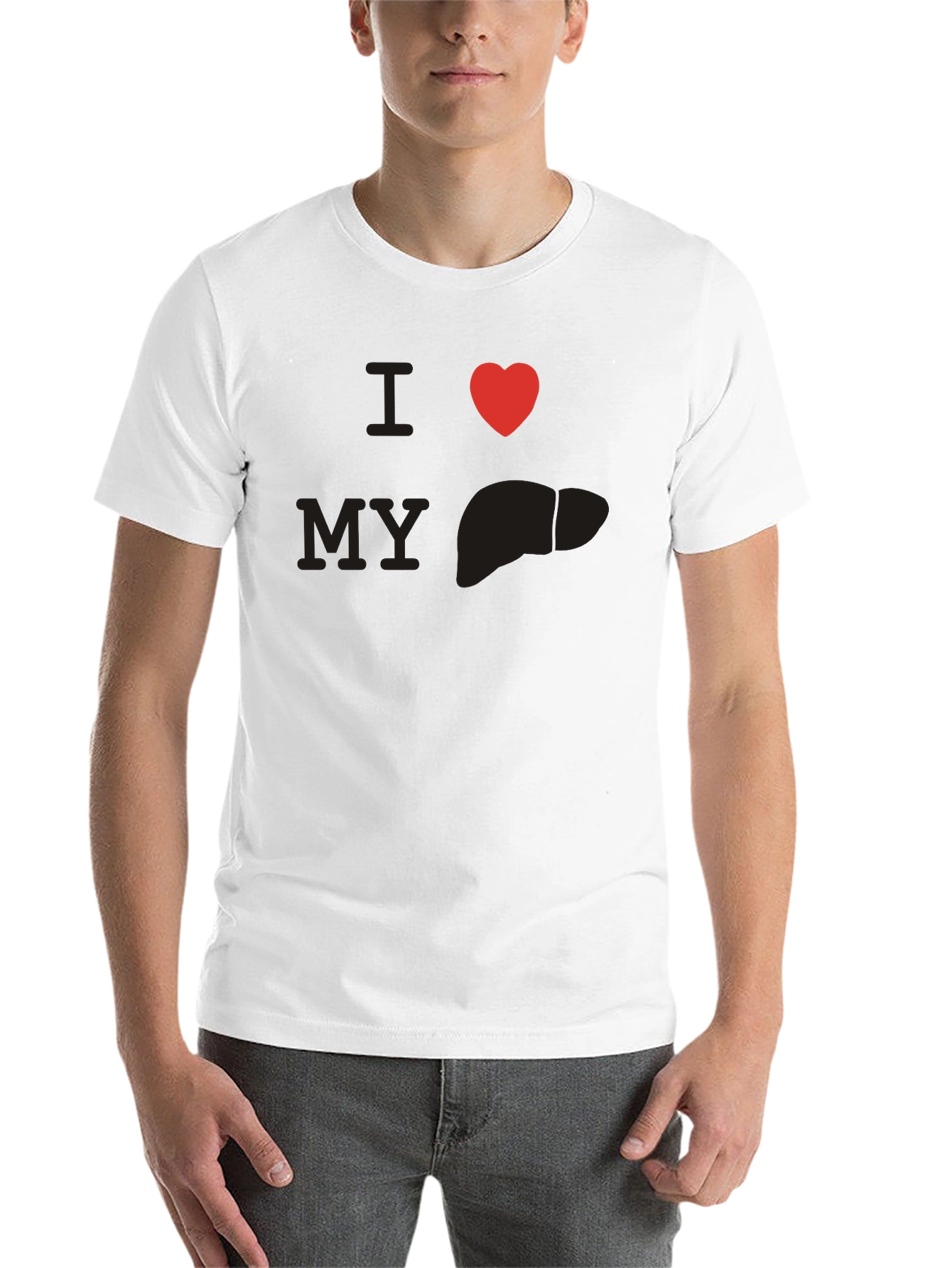 Black I Heart My Liver Tee - Black view 14