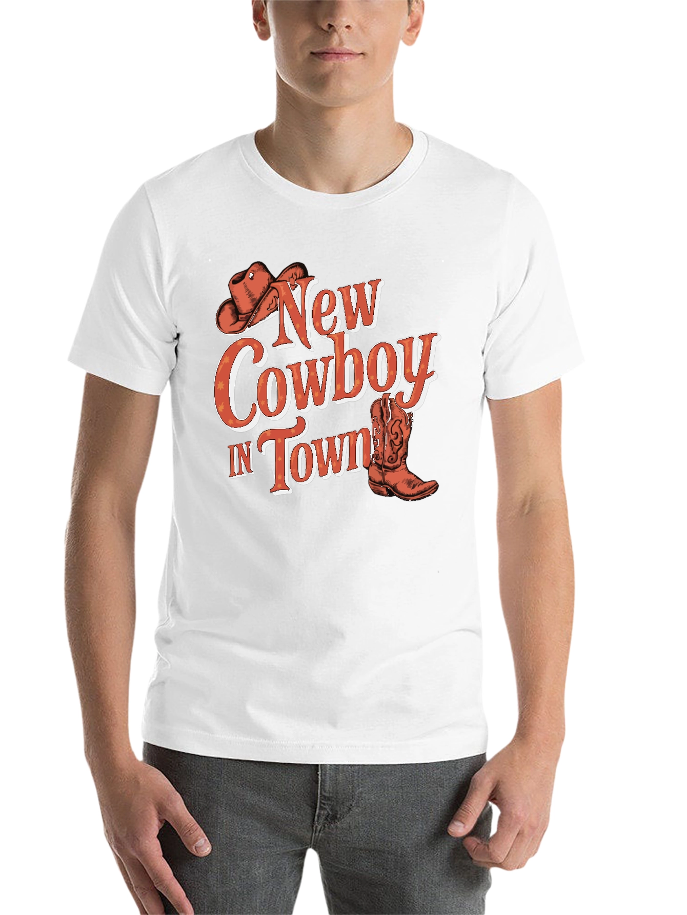 Black New Cowboy in Town Graphic T-Shirt view 14