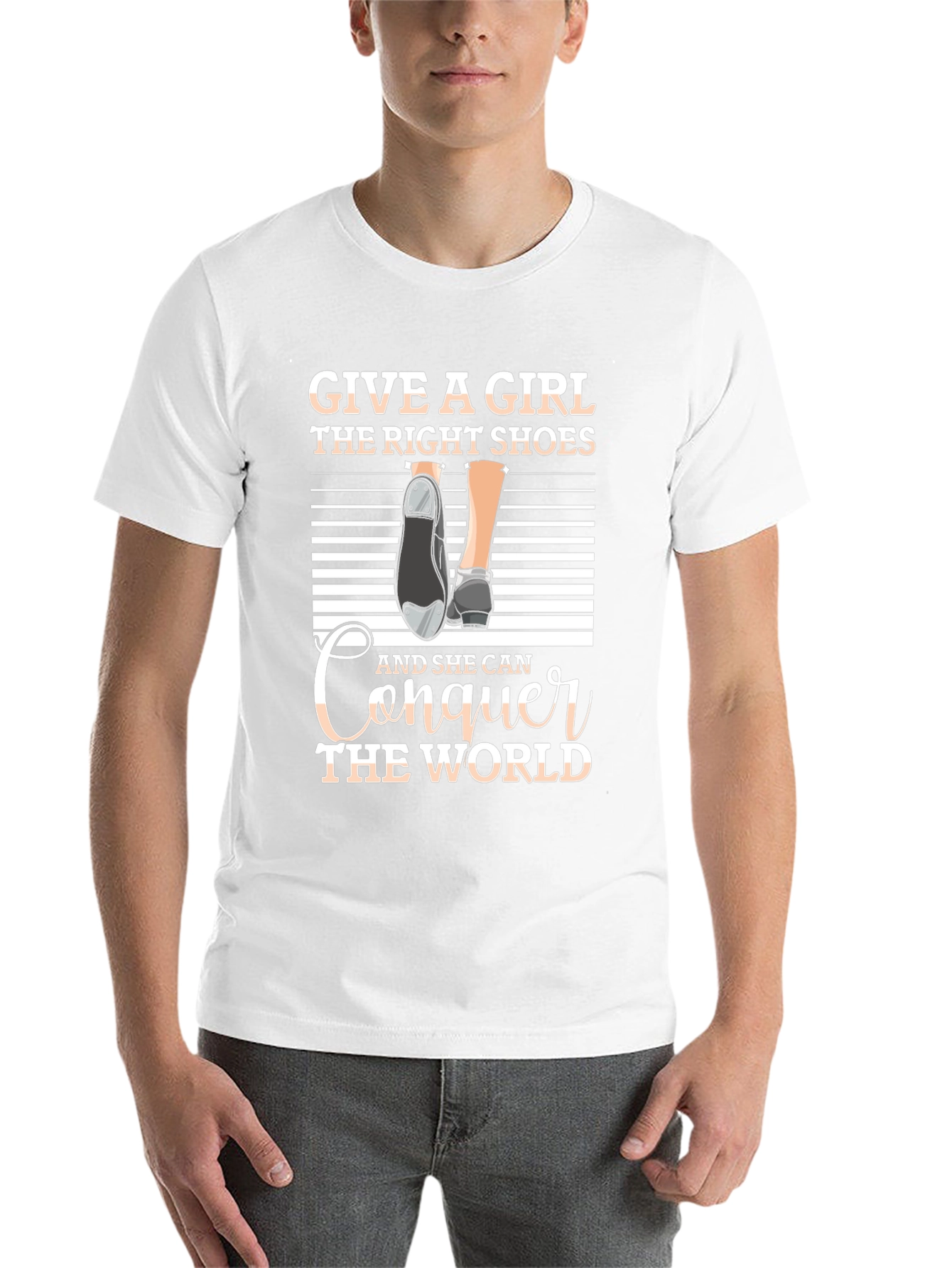 Black Girl's Right Shoes T-Shirt - Conquer the World view 14