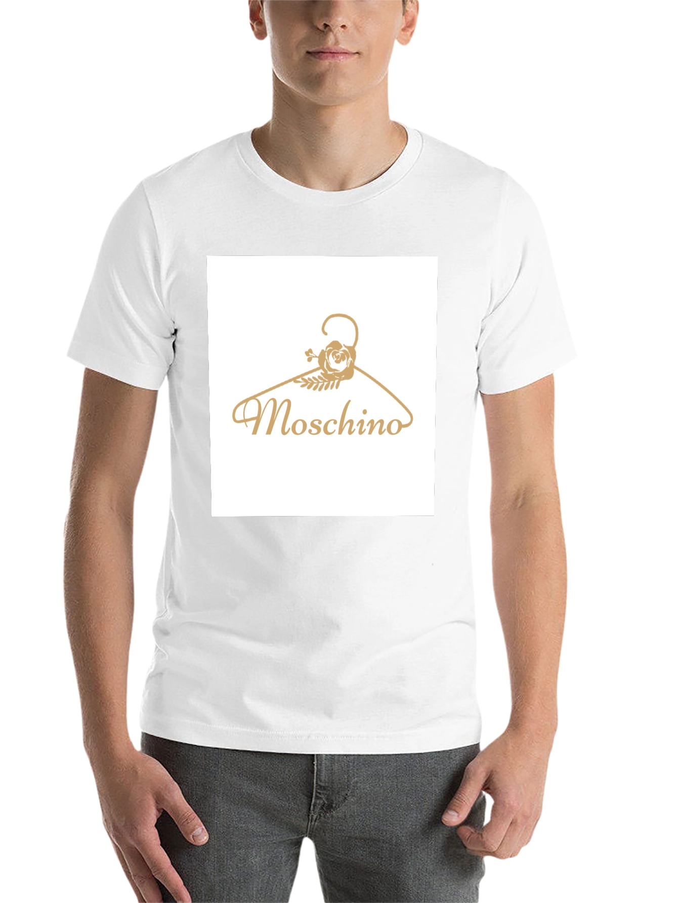 Black Moschino Hanger Graphic Tee - Stylish Casual Wear view 14