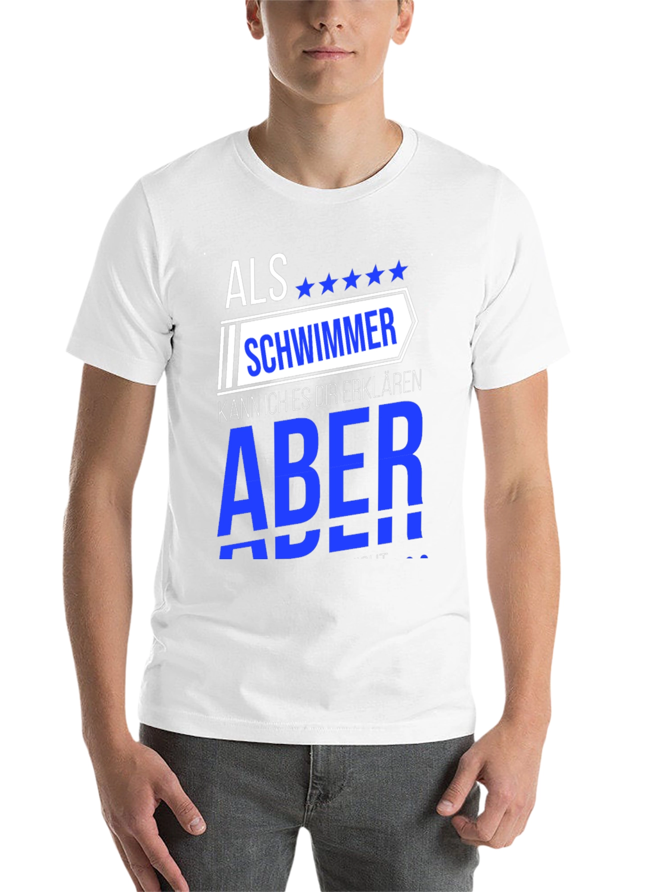 Black Funny Swimmer T-Shirt - Als Schwimmer view 14