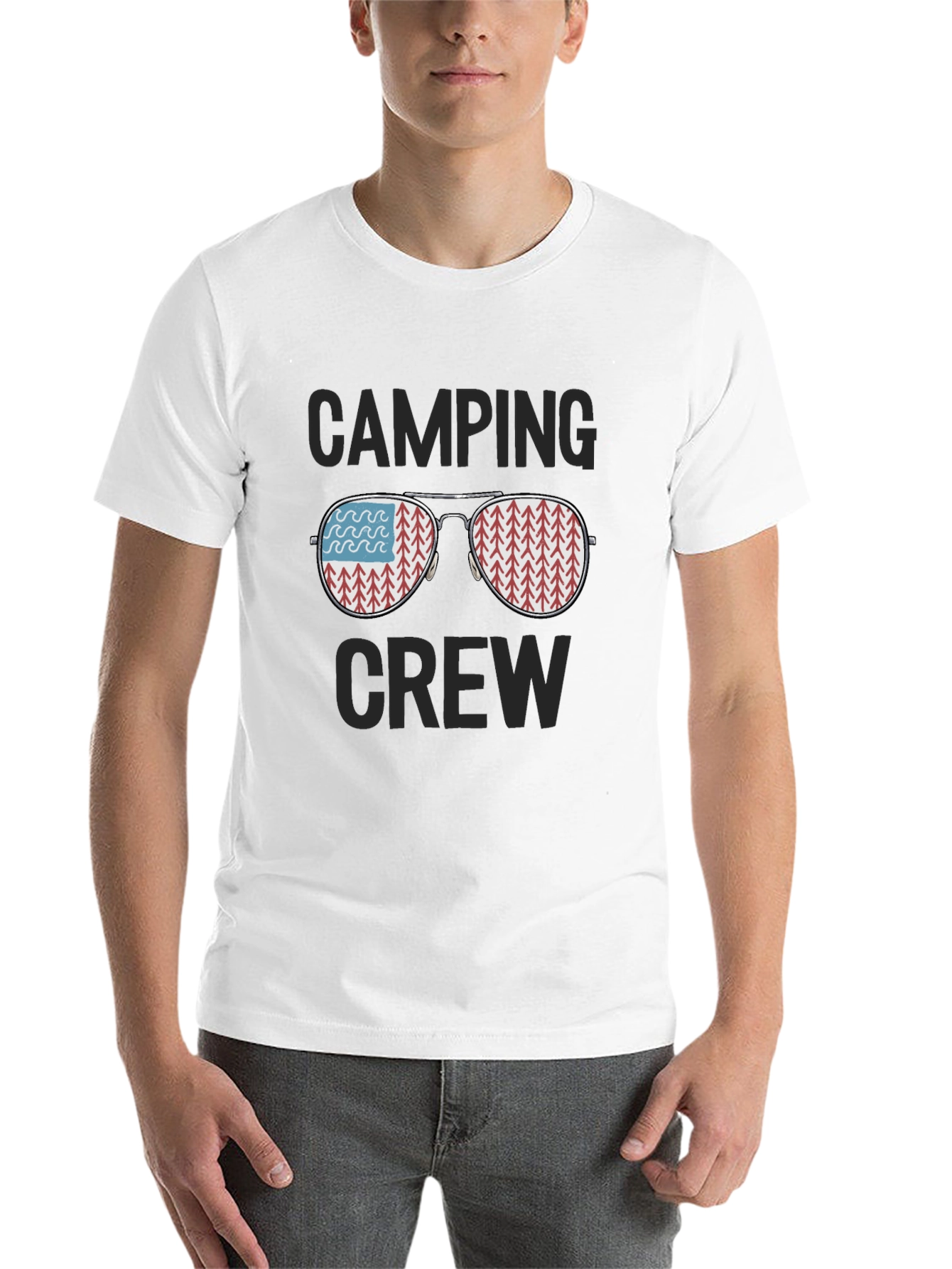 Black Camping Crew Graphic T-Shirt - Adventure Ready view 14