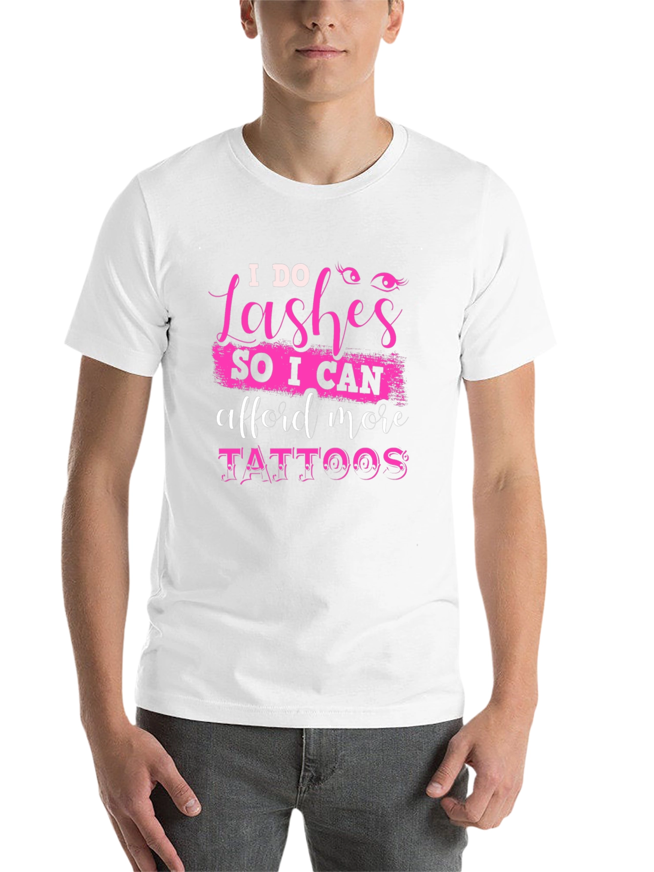 Black I Do Lashes, Afford More Tattoos T-Shirt view 14