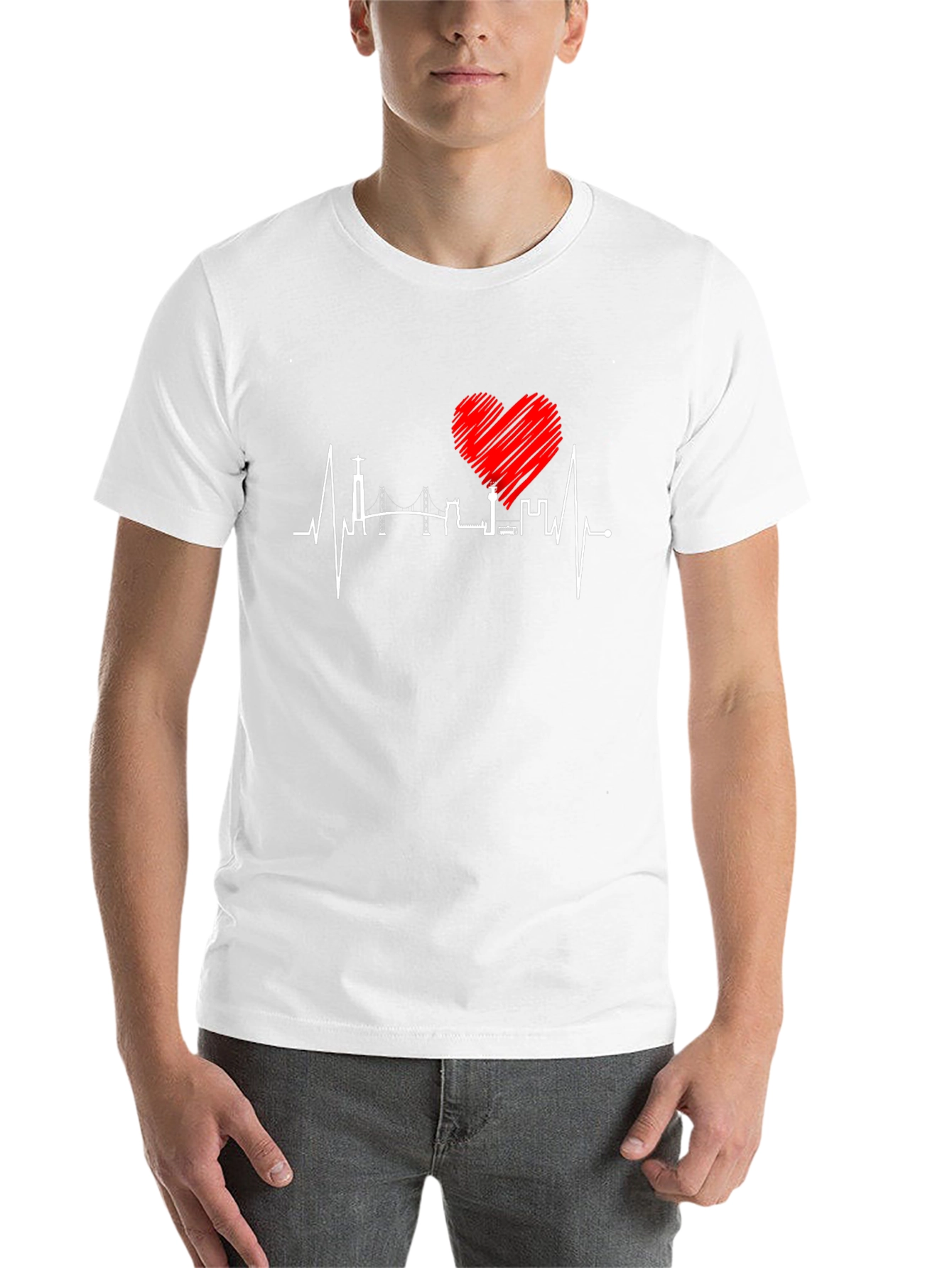 Lisbon Heartbeat T-Shirt - City Love Tee - 14