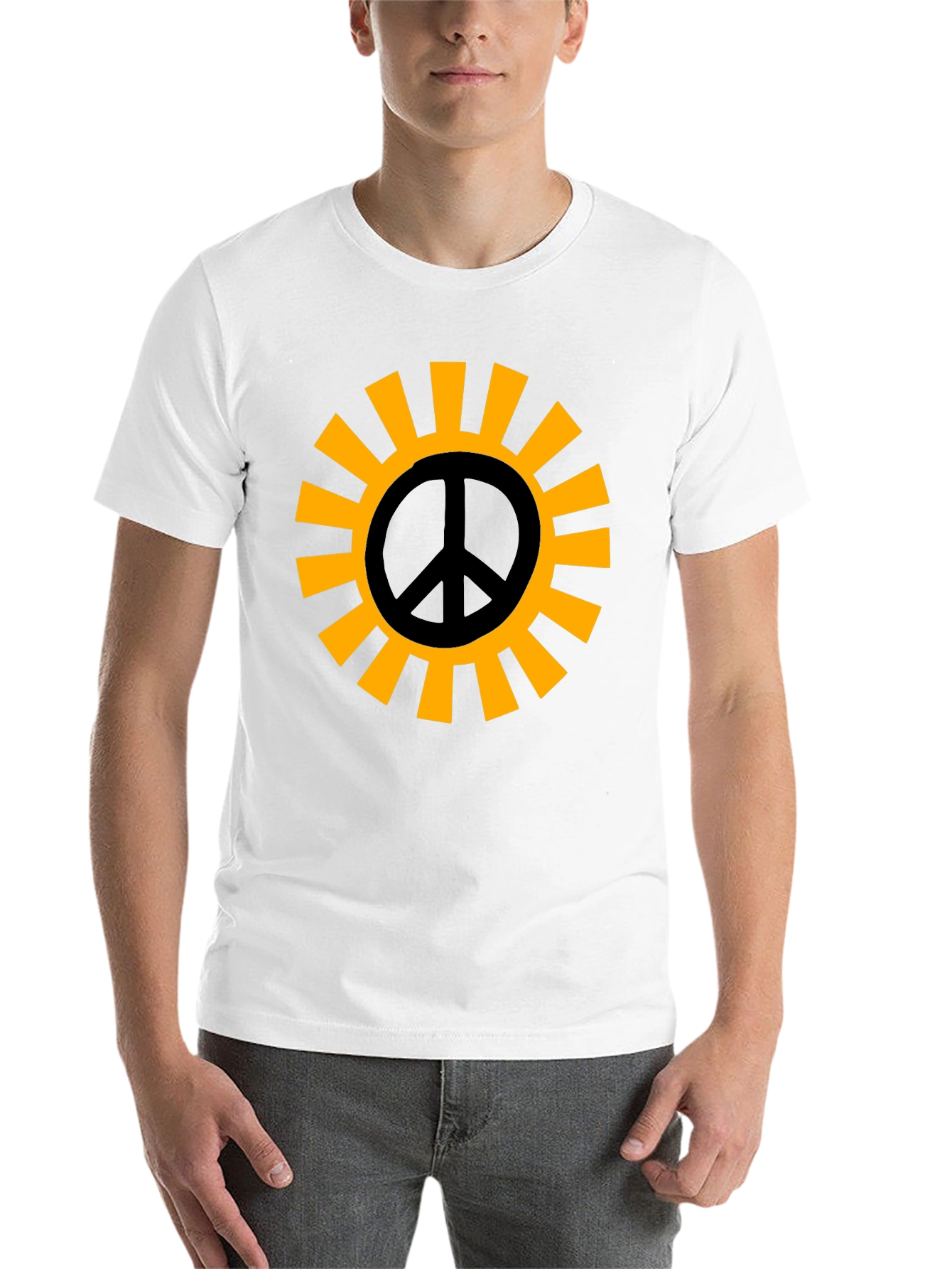 Black Peace Sun Graphic T-Shirt view 14