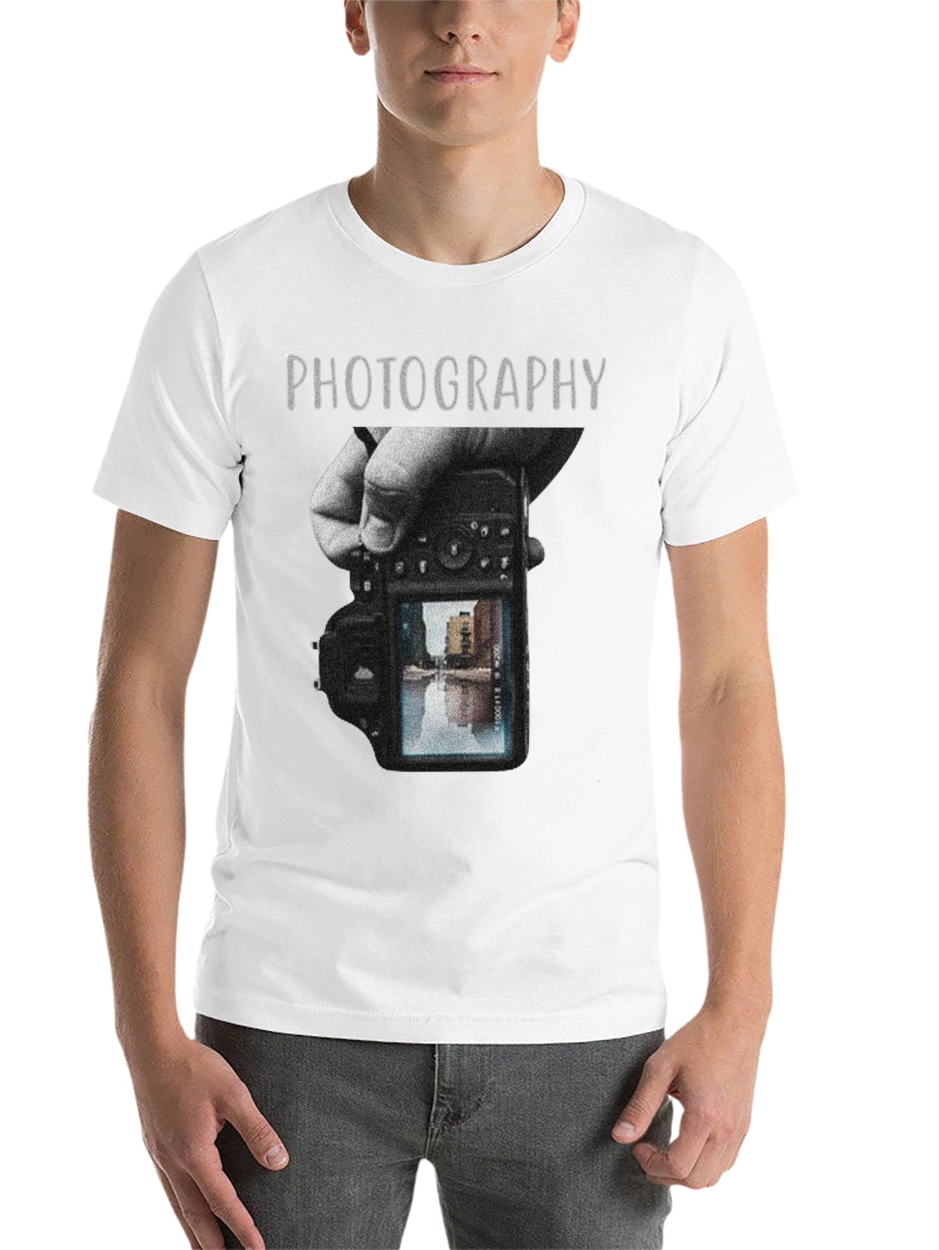 Black Photography Graphic Tee - Camera Enthusiast Shirt view 14