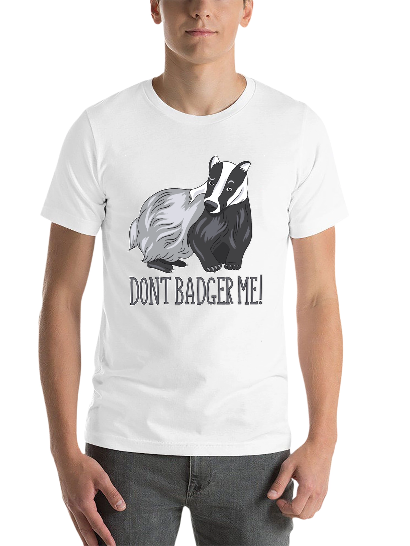 Black Don't Badger Me! Graphic Tee view 14