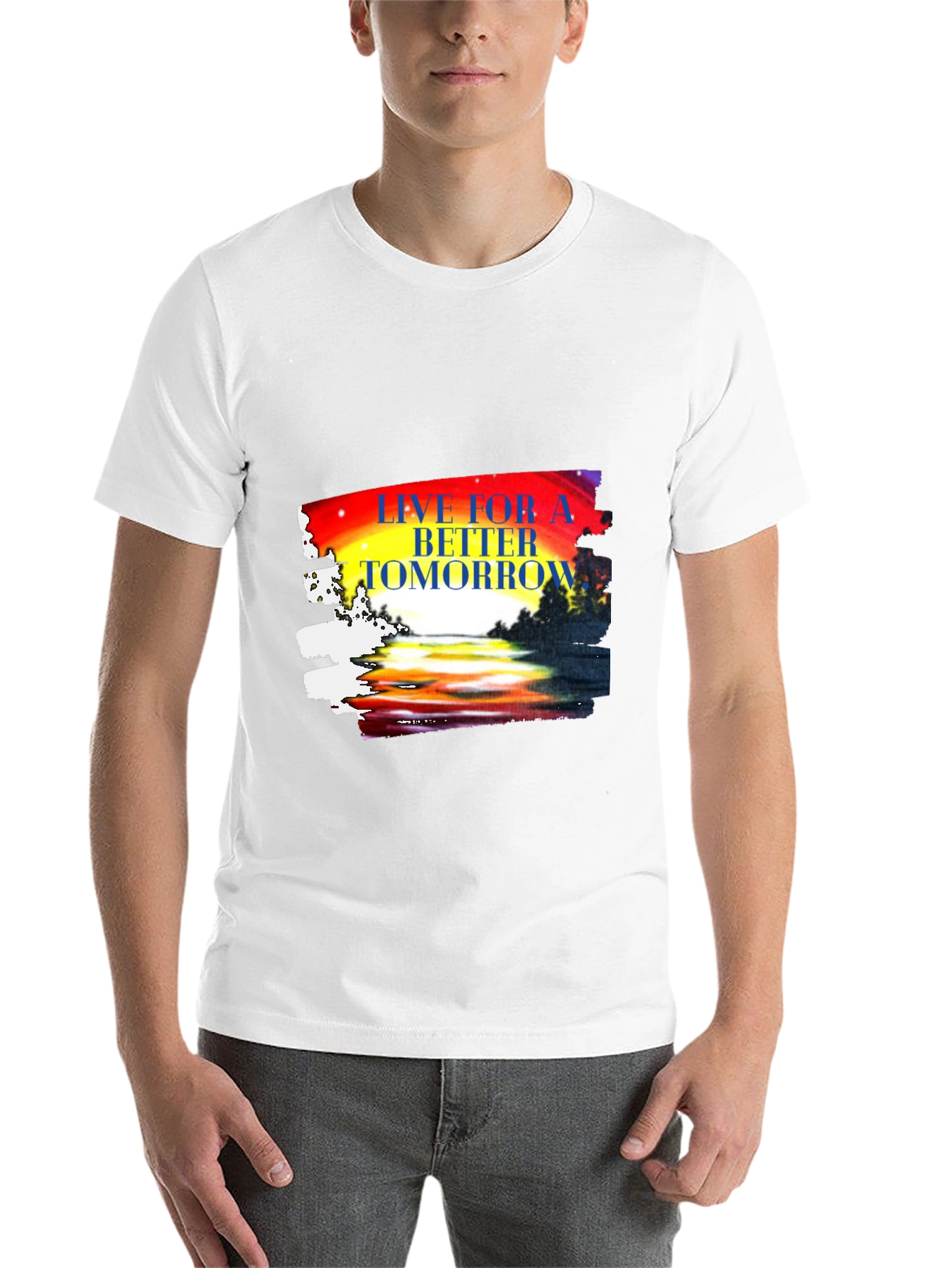 Black Live for a Better Tomorrow Graphic T-Shirt view 14