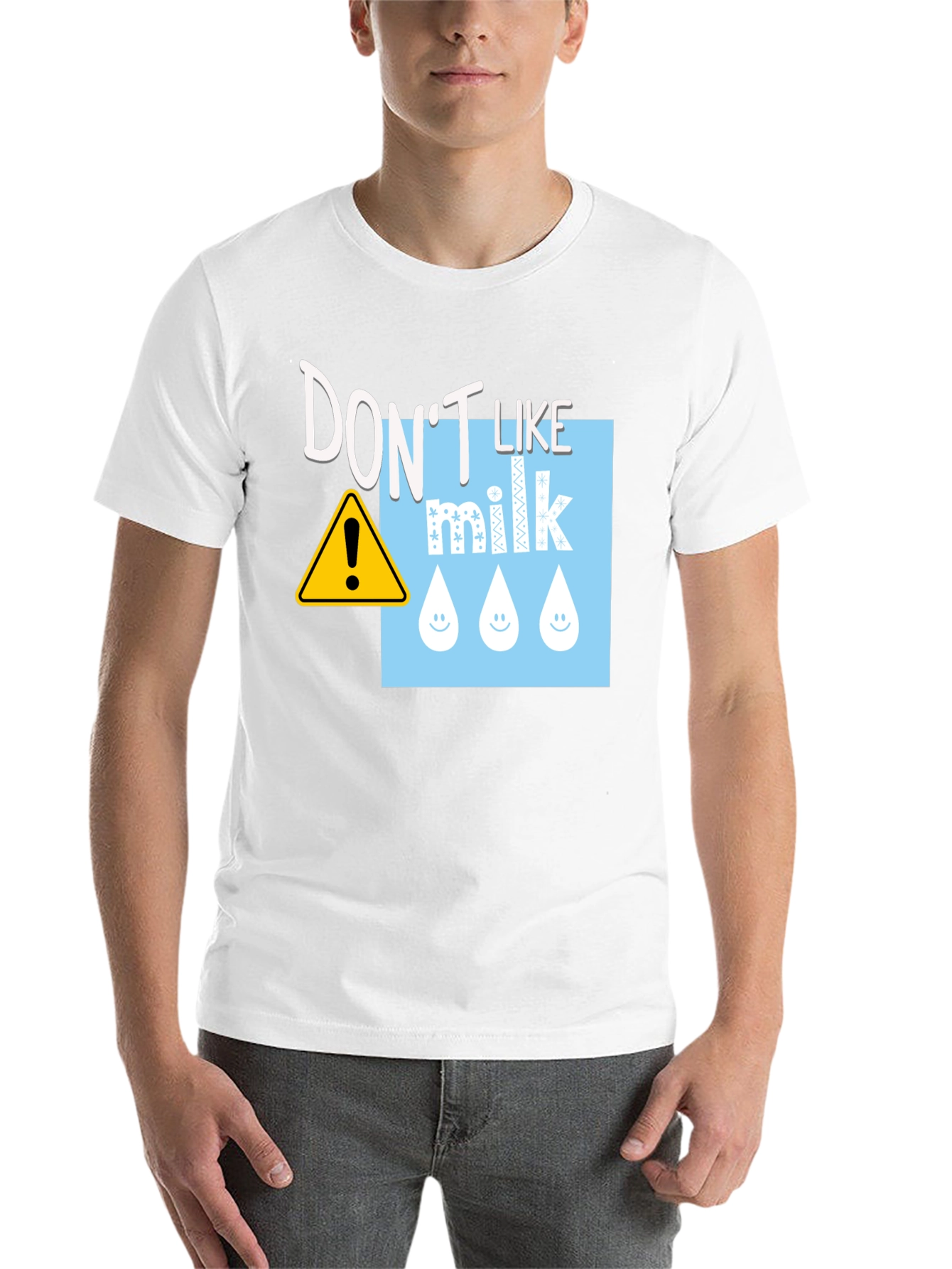 Don't Like Milk T-Shirt - Funny Dairy Allergy Tee - 14